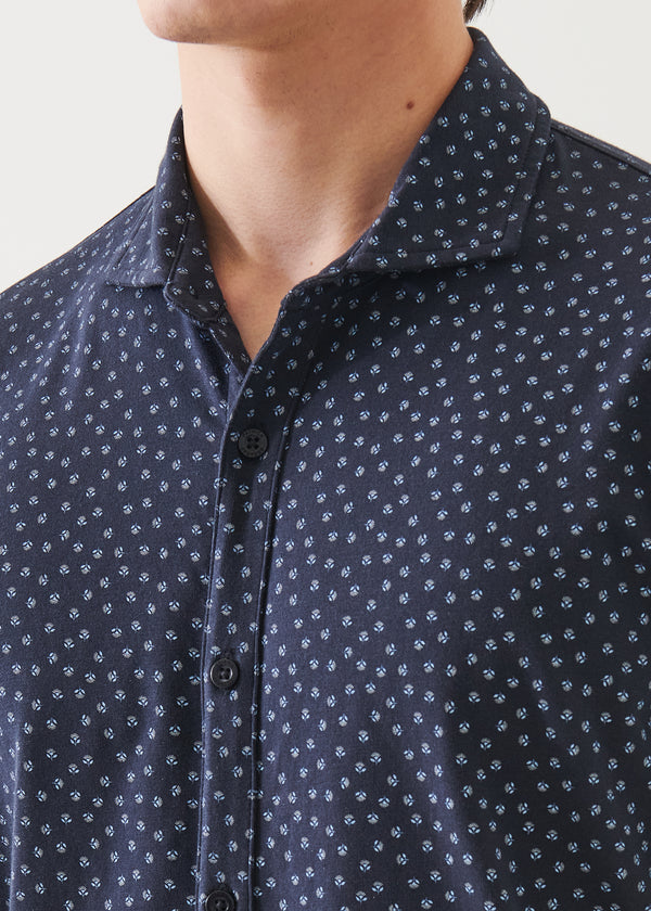 Pima Cotton Stretch Printed Shirt