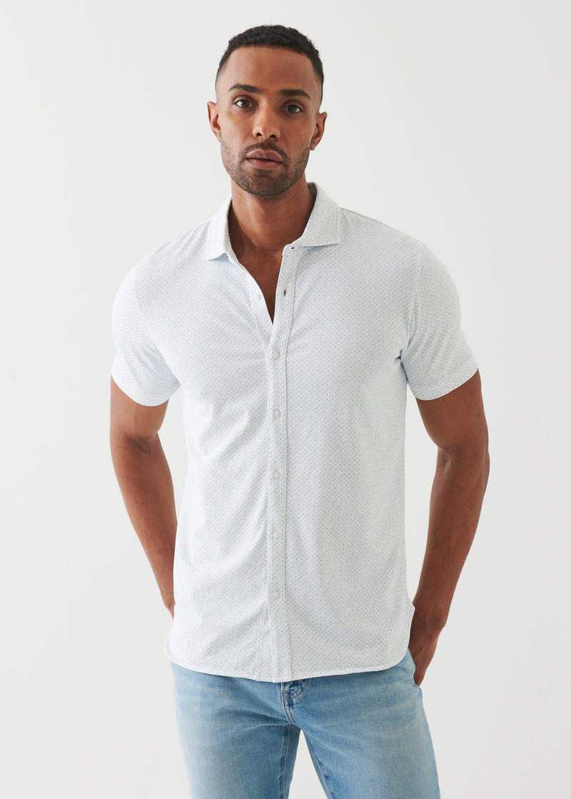 Pima Cotton Stretch Printed Shirt