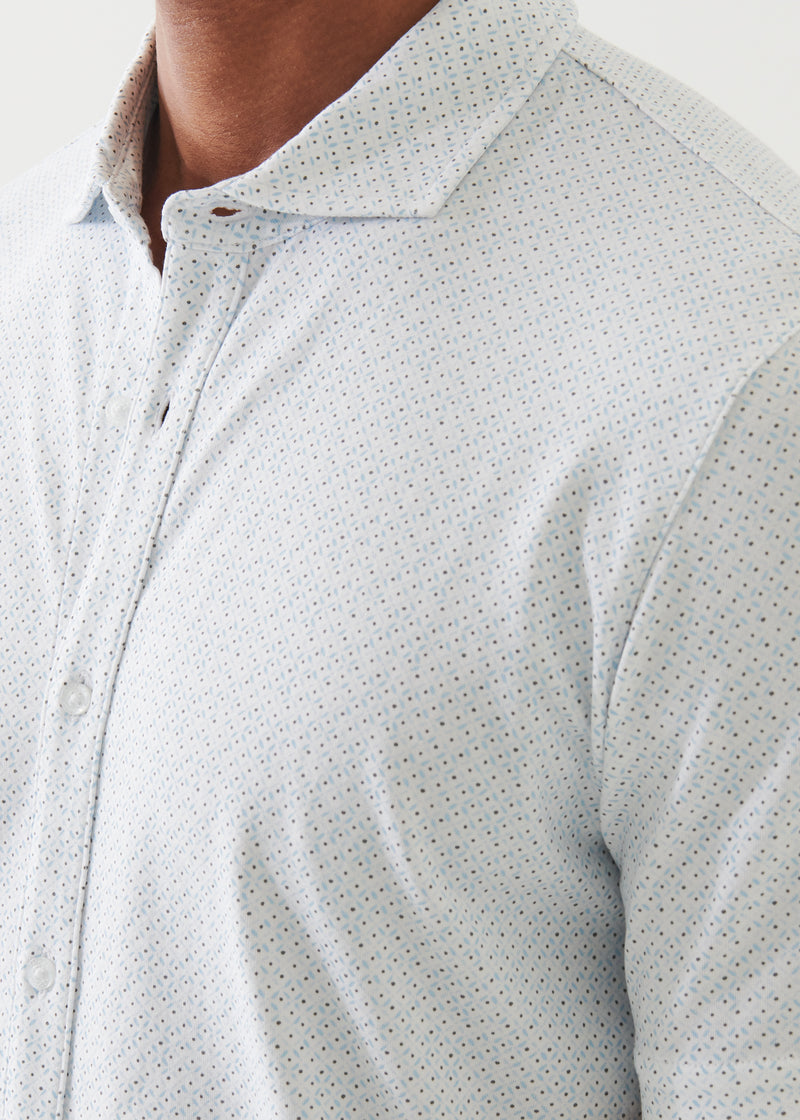 Pima Cotton Stretch Printed Shirt