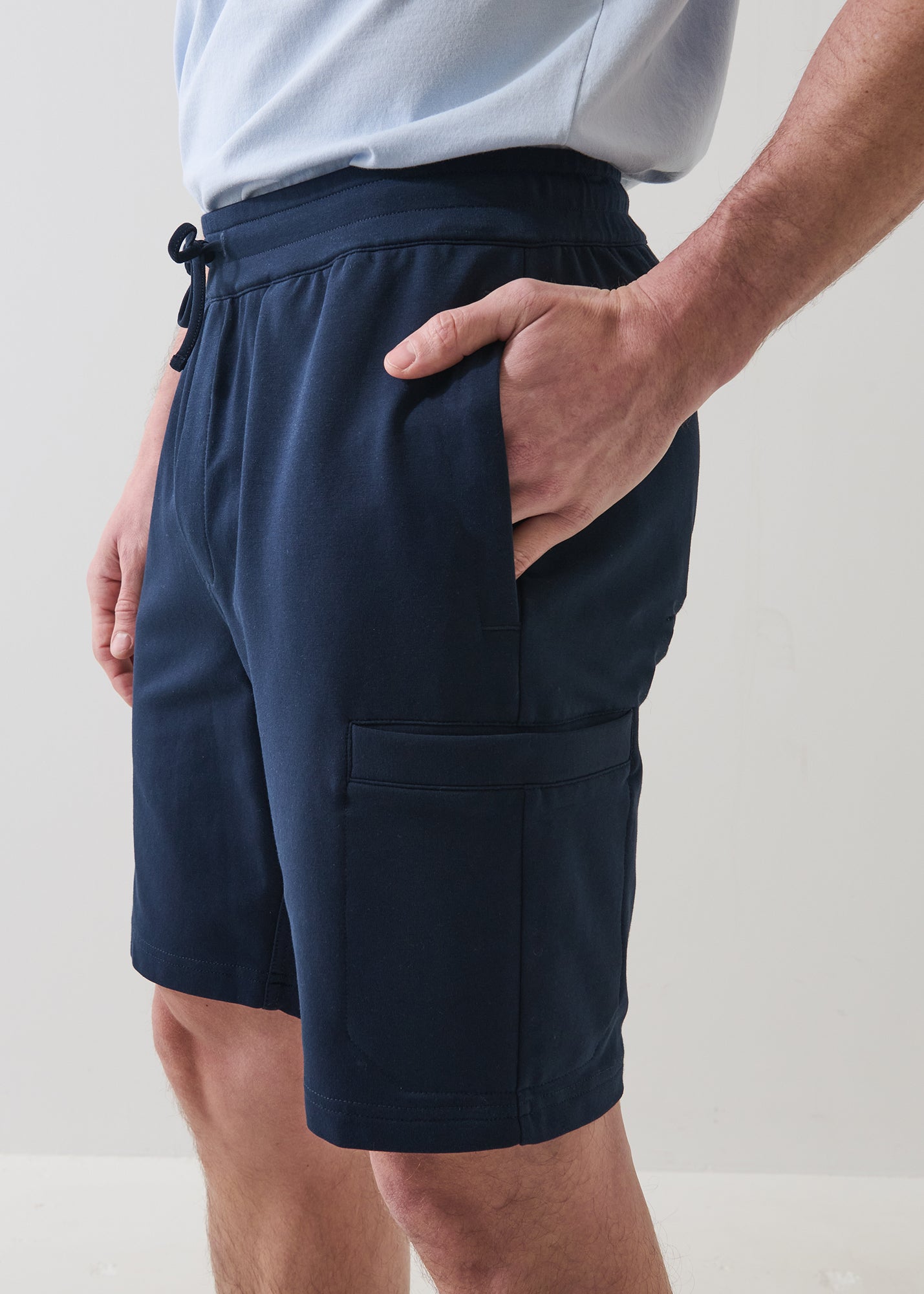 French Terry Cargo Pocket Drawstring Short - PATRICK ASSARAF