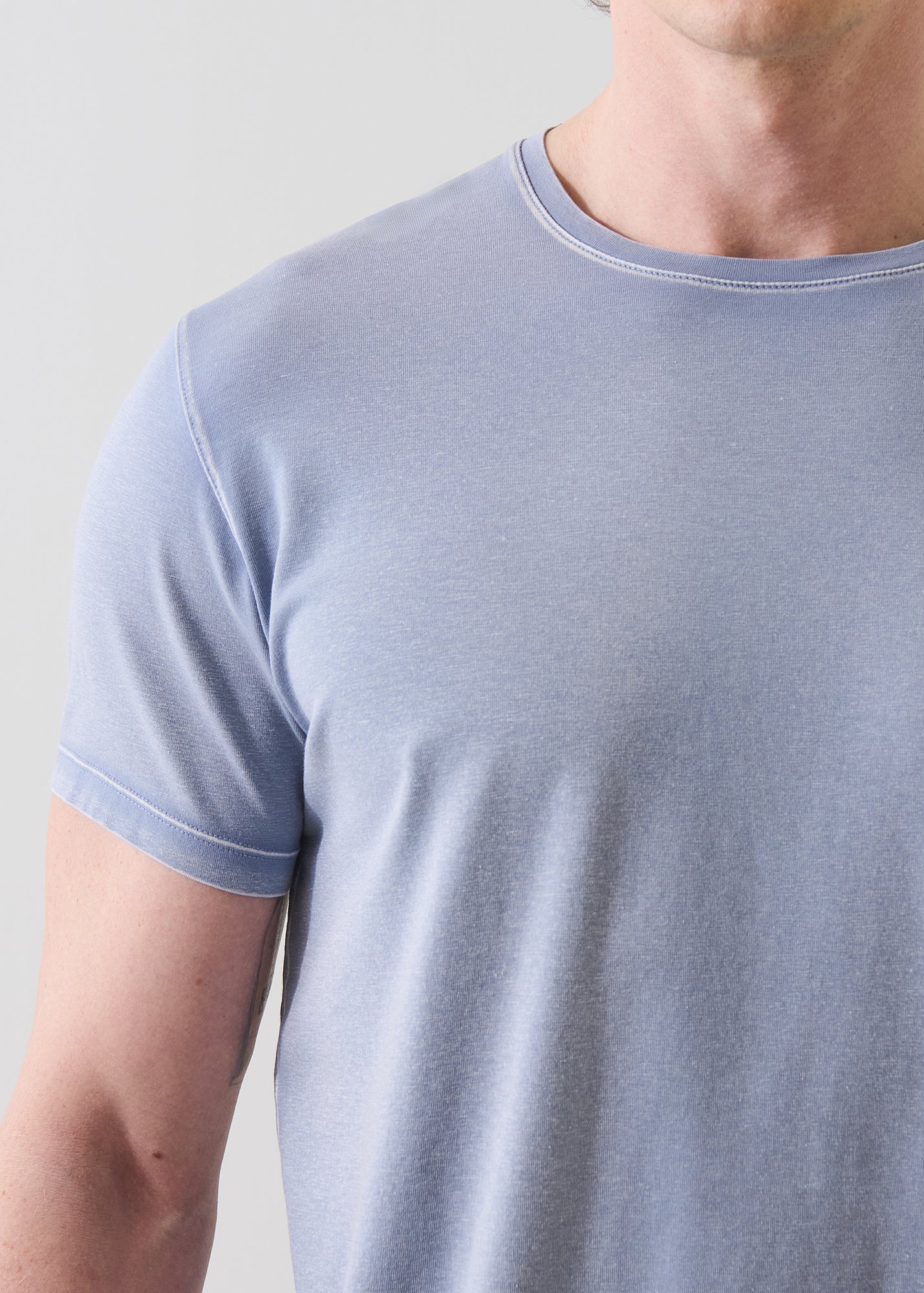 Pima Cotton Stretch Vintage Wash T-Shirt - PATRICK ASSARAF