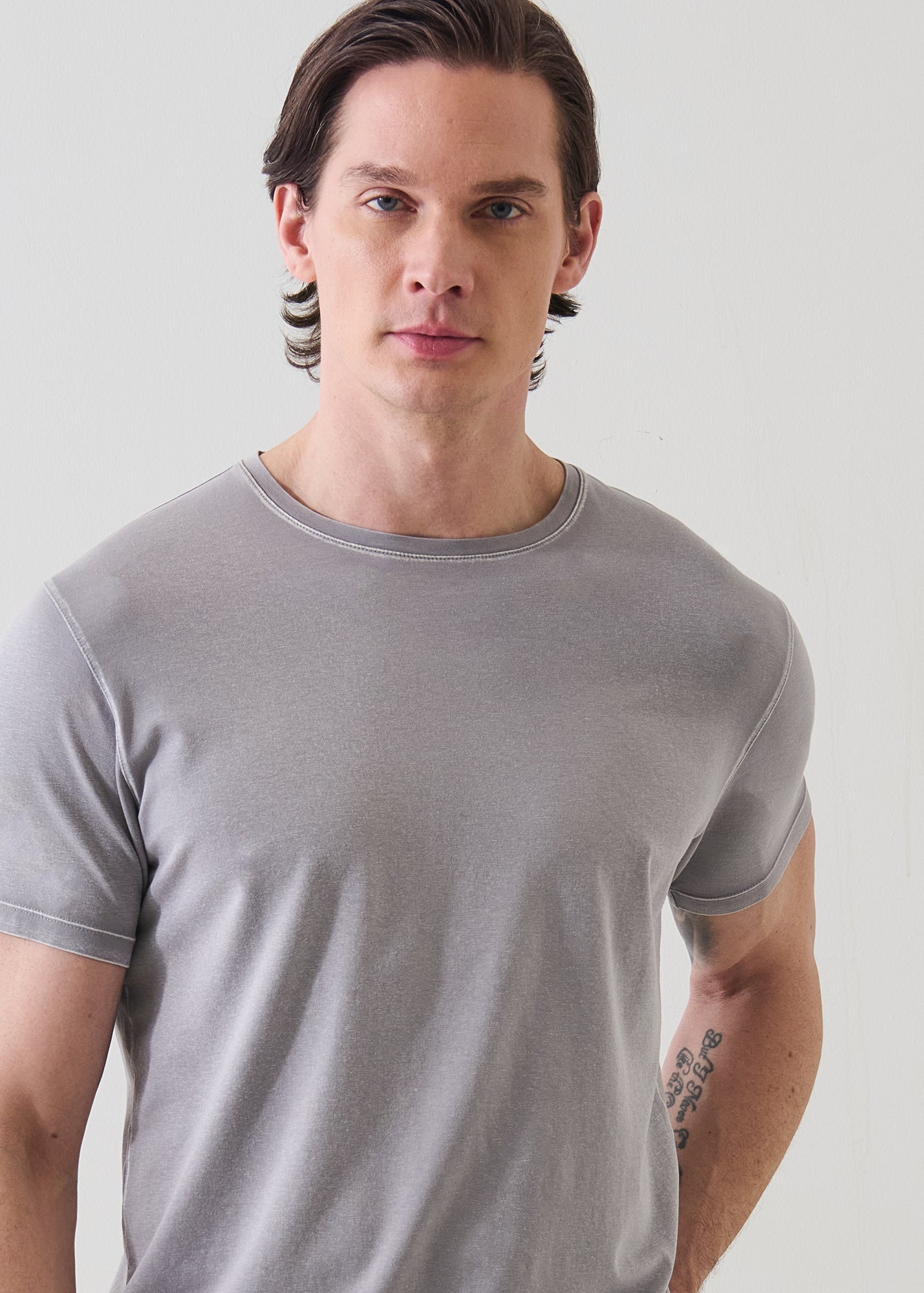 Pima Cotton Stretch Vintage Wash T-Shirt - PATRICK ASSARAF