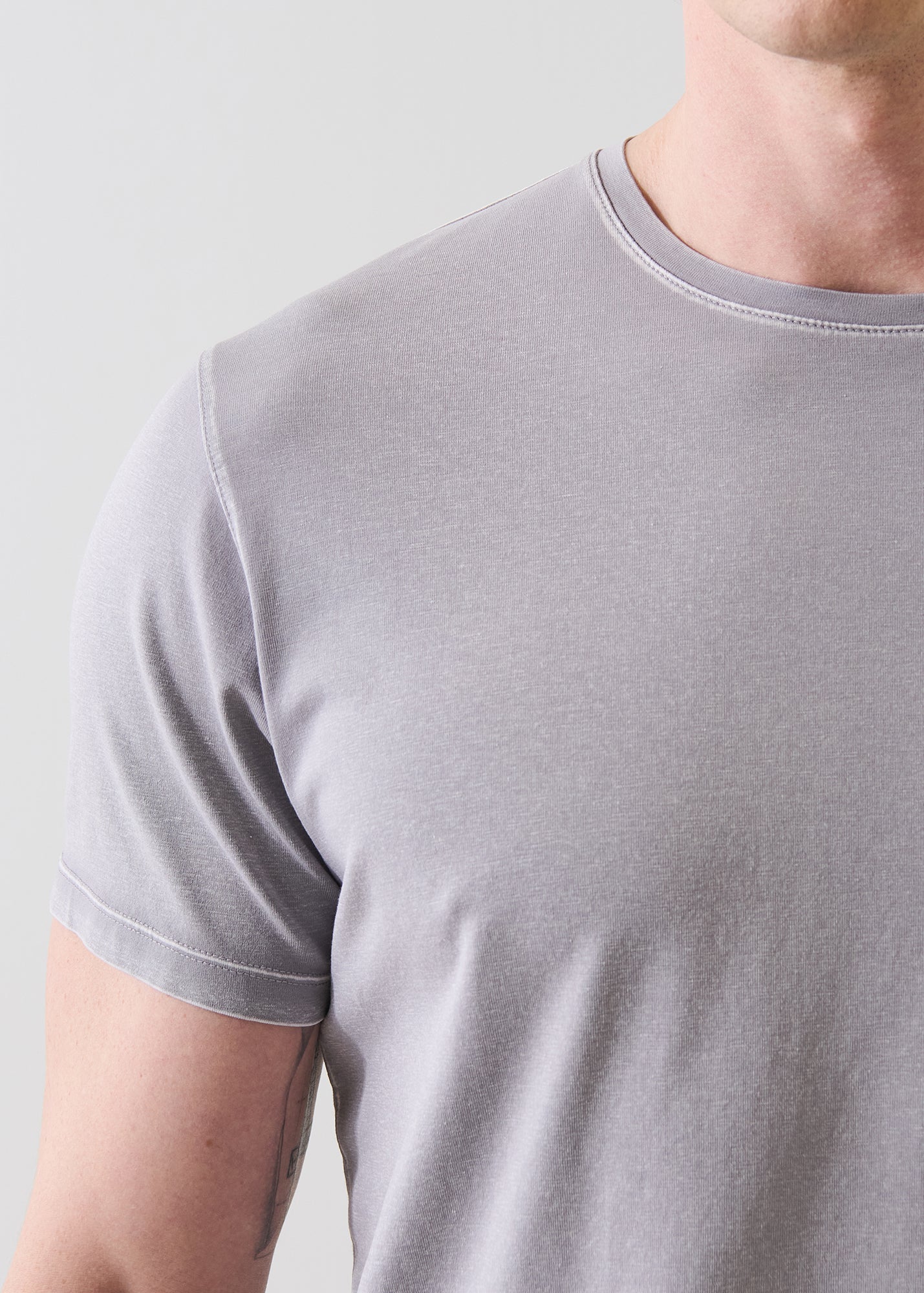 Pima Cotton Stretch Vintage Wash T-Shirt - PATRICK ASSARAF