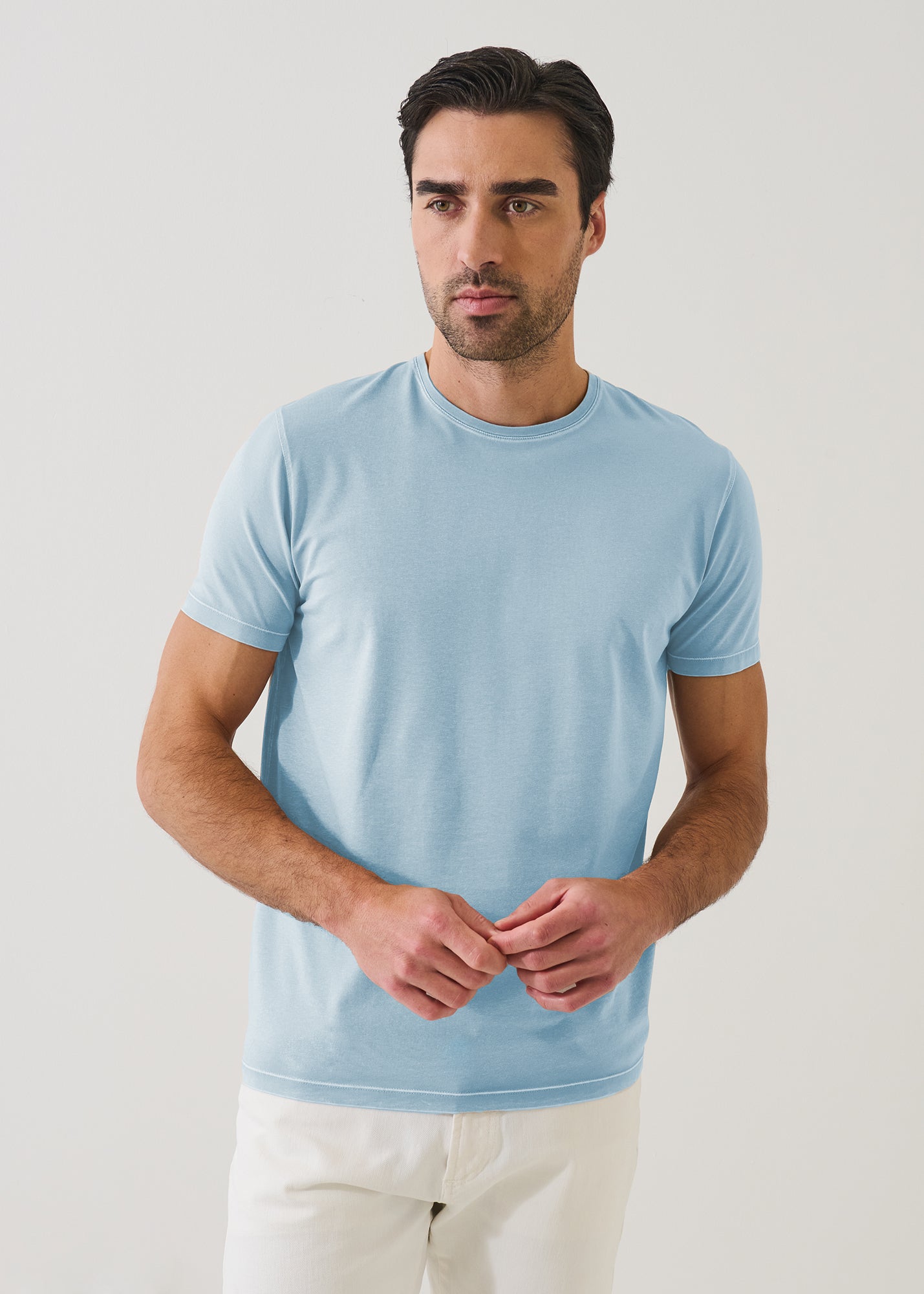 Pima Cotton Stretch Vintage Wash T-Shirt - PATRICK ASSARAF