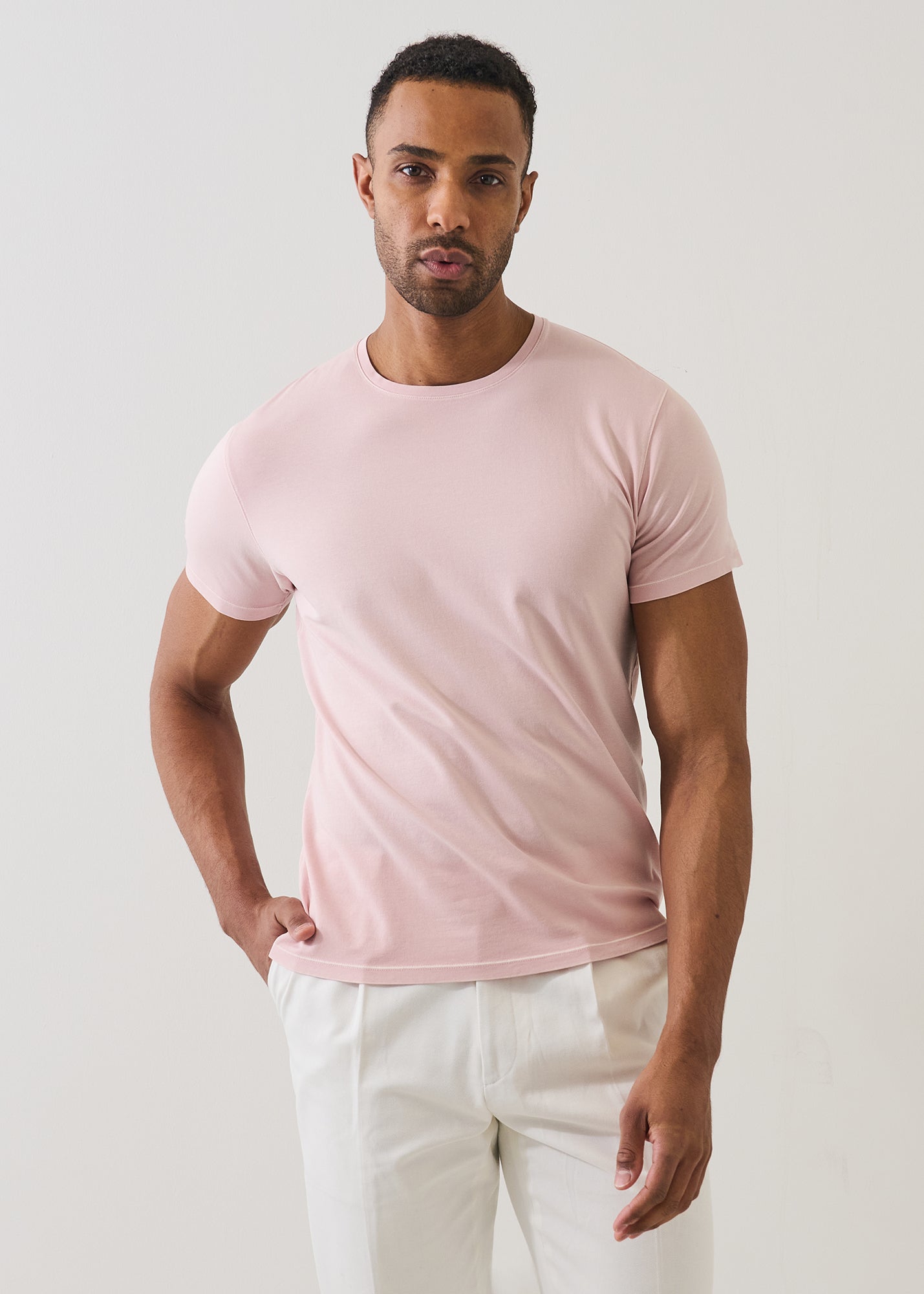 Pima Cotton Stretch Vintage Wash T-Shirt - PATRICK ASSARAF
