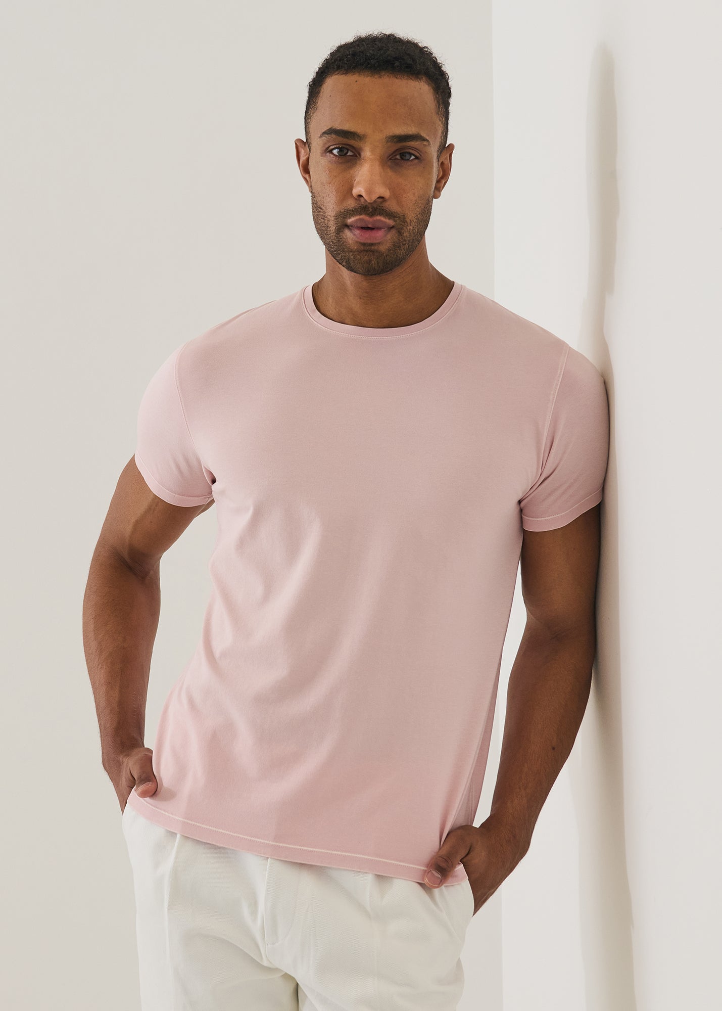 Pima Cotton Stretch Vintage Wash T-Shirt - PATRICK ASSARAF