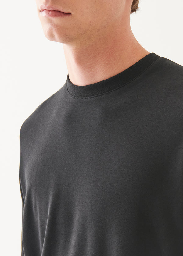 PIMA COTTON STRETCH  BRUSHED LONG SLEEVE T-SHIRT