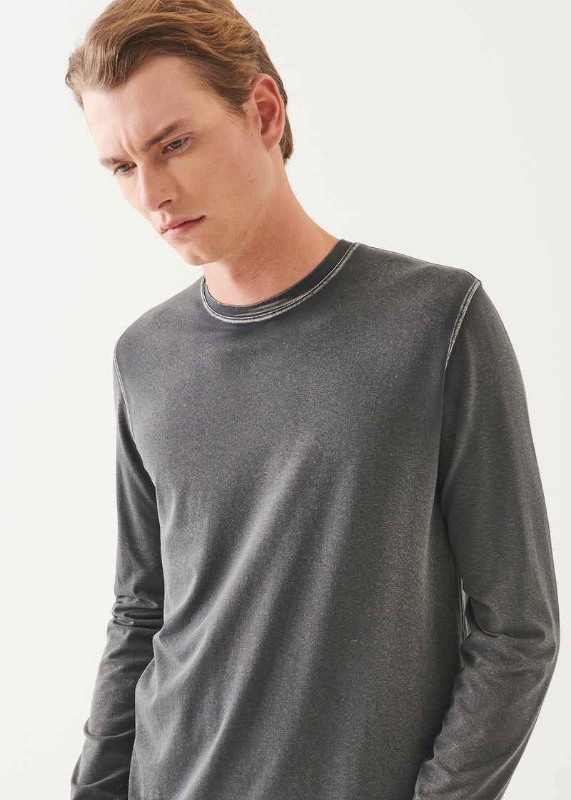 PIMA COTTON STRETCH VINTAGE WASH LONG SLEEVE T-SHIRT