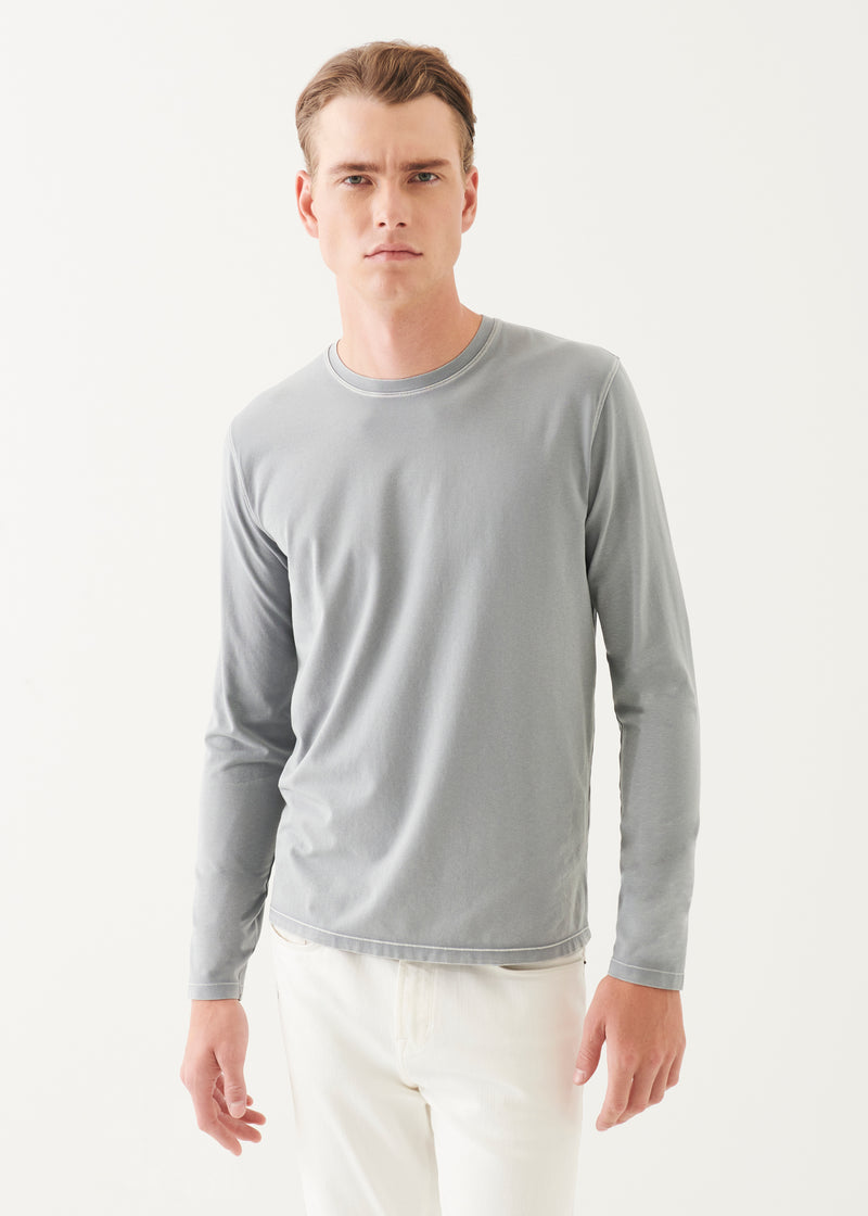 PIMA COTTON STRETCH VINTAGE WASH LONG SLEEVE T-SHIRT