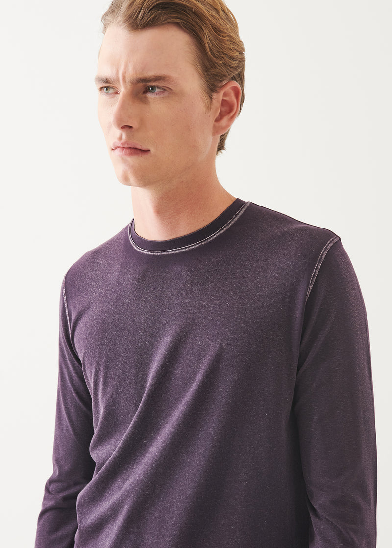 PIMA COTTON STRETCH VINTAGE WASH LONG SLEEVE T-SHIRT