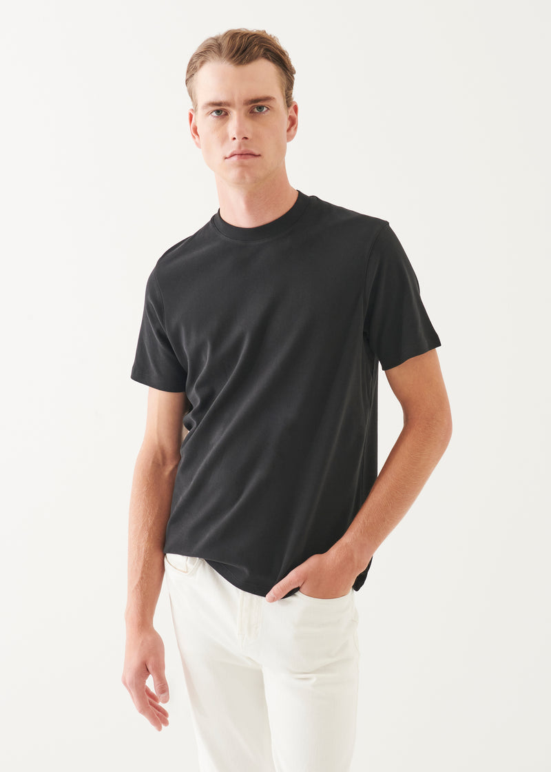 Pima Cotton Stretch Brushed T-Shirt