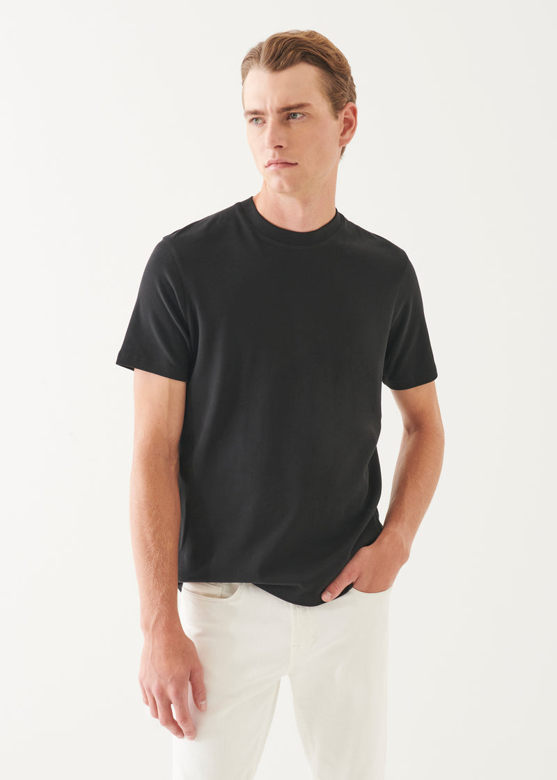 Pima Cotton Stretch Brushed T-Shirt