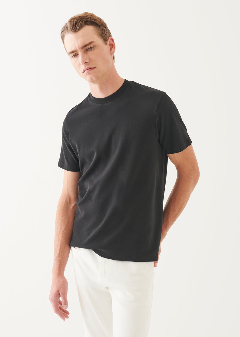 Pima Cotton Stretch Brushed T-Shirt