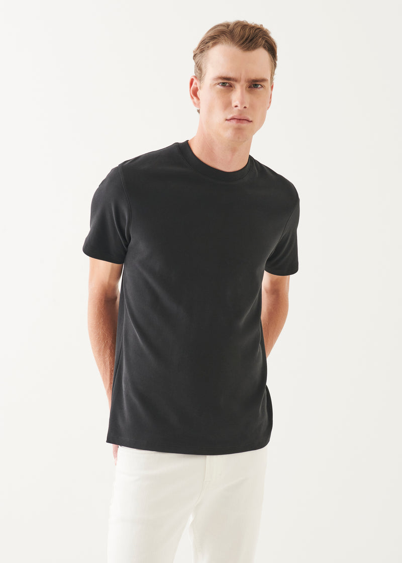 Pima Cotton Stretch Brushed T-Shirt