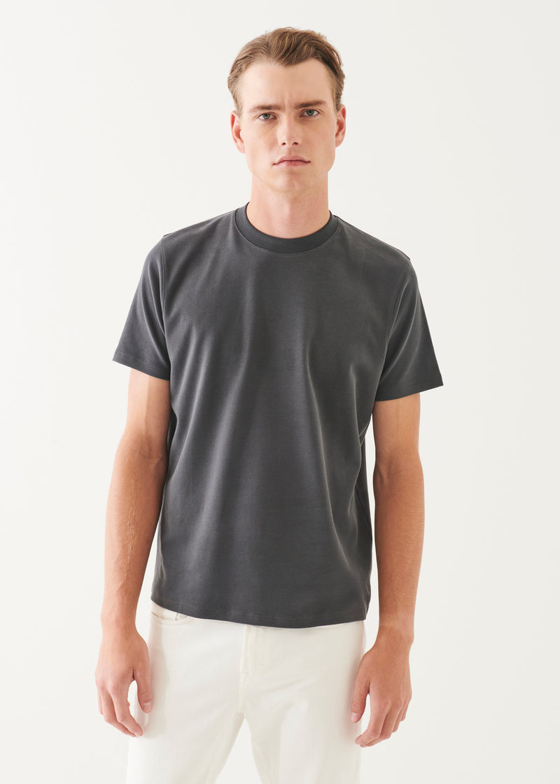 Pima Cotton Stretch Brushed T-Shirt