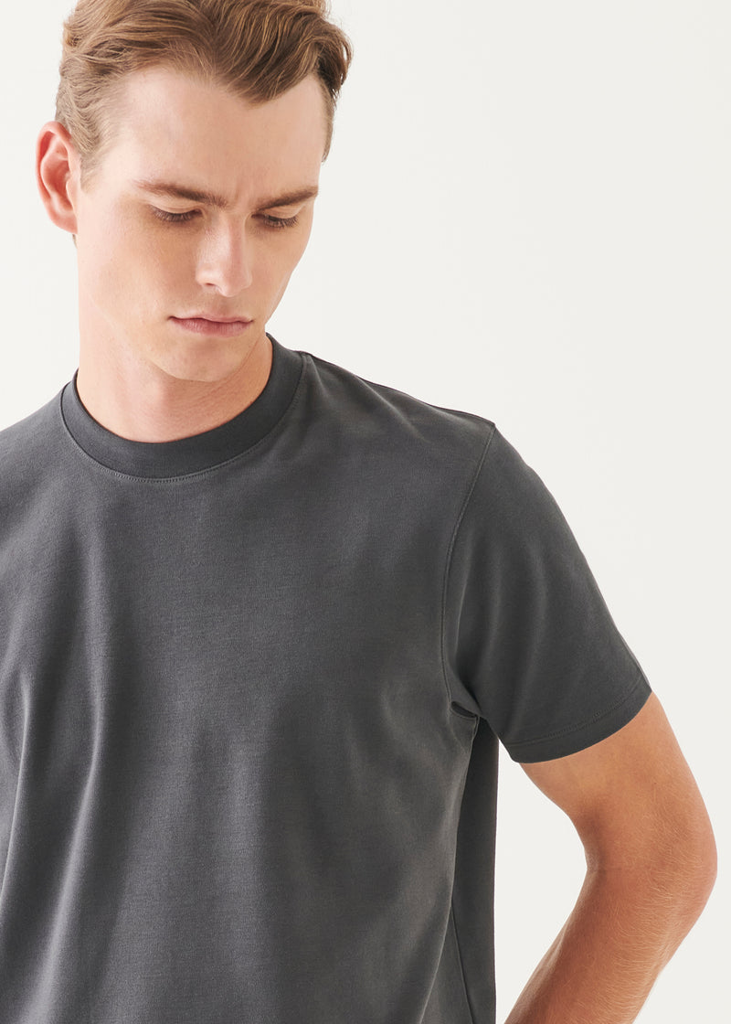 Pima Cotton Stretch Brushed T-Shirt