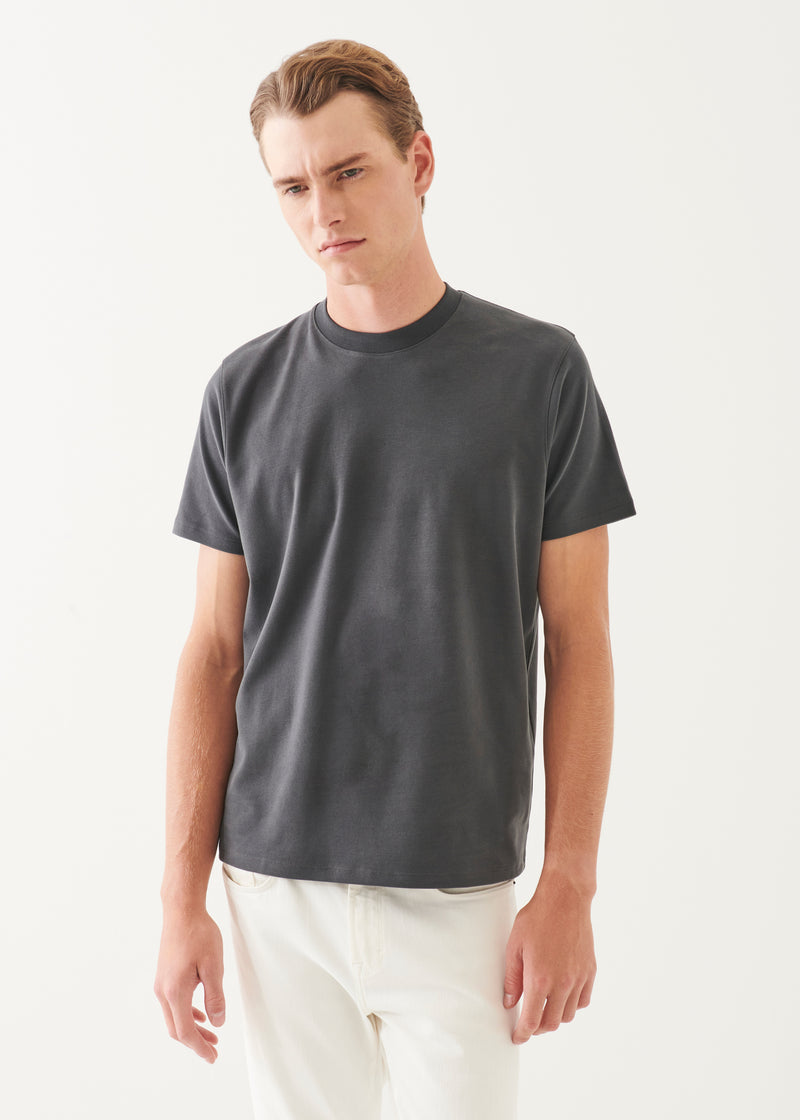 Pima Cotton Stretch Brushed T-Shirt