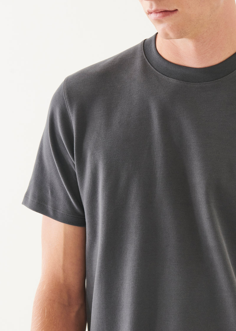 Pima Cotton Stretch Brushed T-Shirt