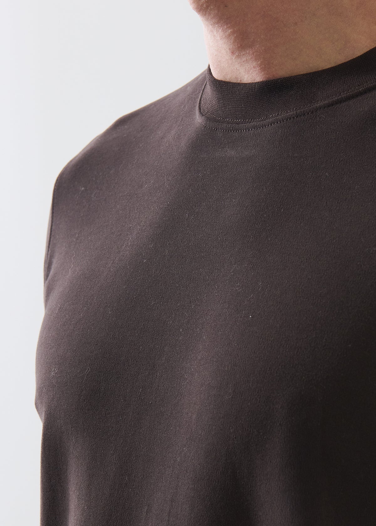 Pima Cotton Stretch Brushed T-Shirt - PATRICK ASSARAF