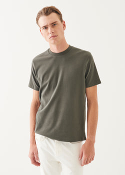 Pima Cotton Stretch Brushed T-Shirt