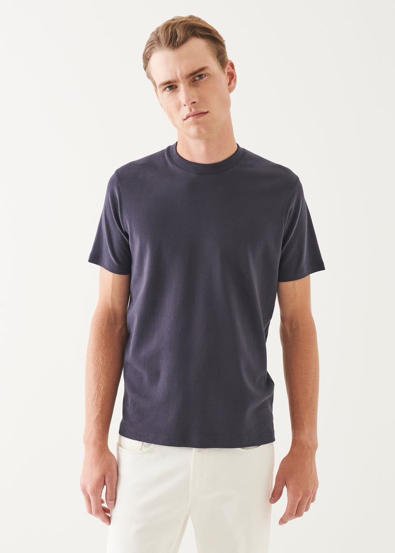 Pima Cotton Stretch Brushed T-Shirt