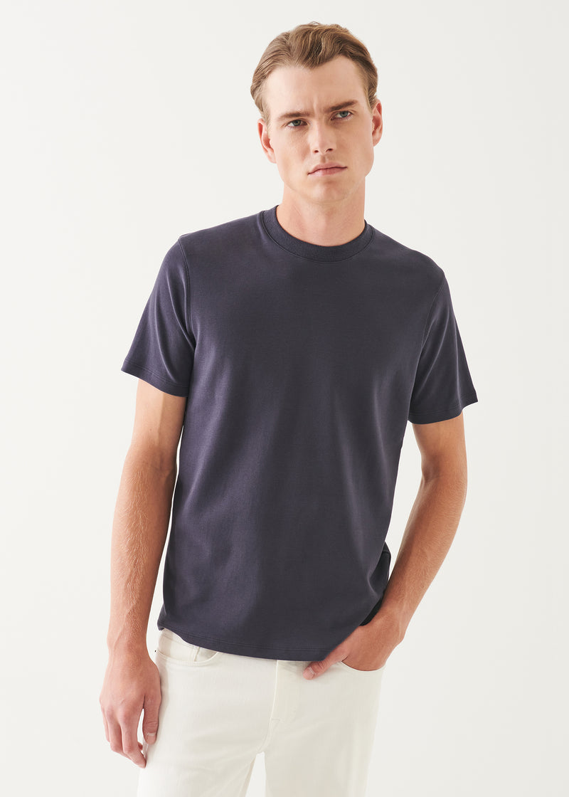 Pima Cotton Stretch Brushed T-Shirt