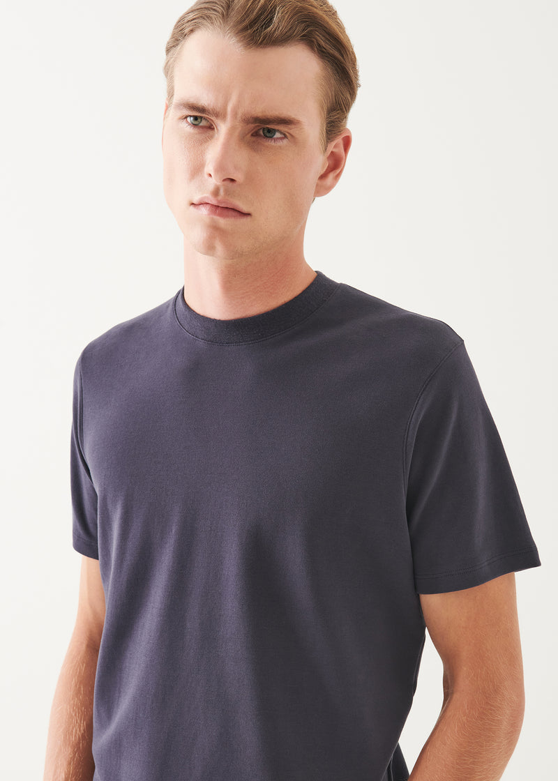 Pima Cotton Stretch Brushed T-Shirt