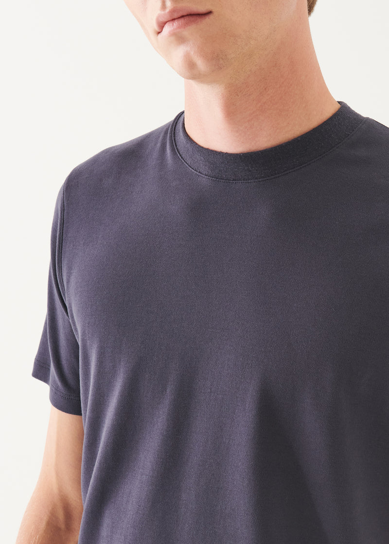 Pima Cotton Stretch Brushed T-Shirt