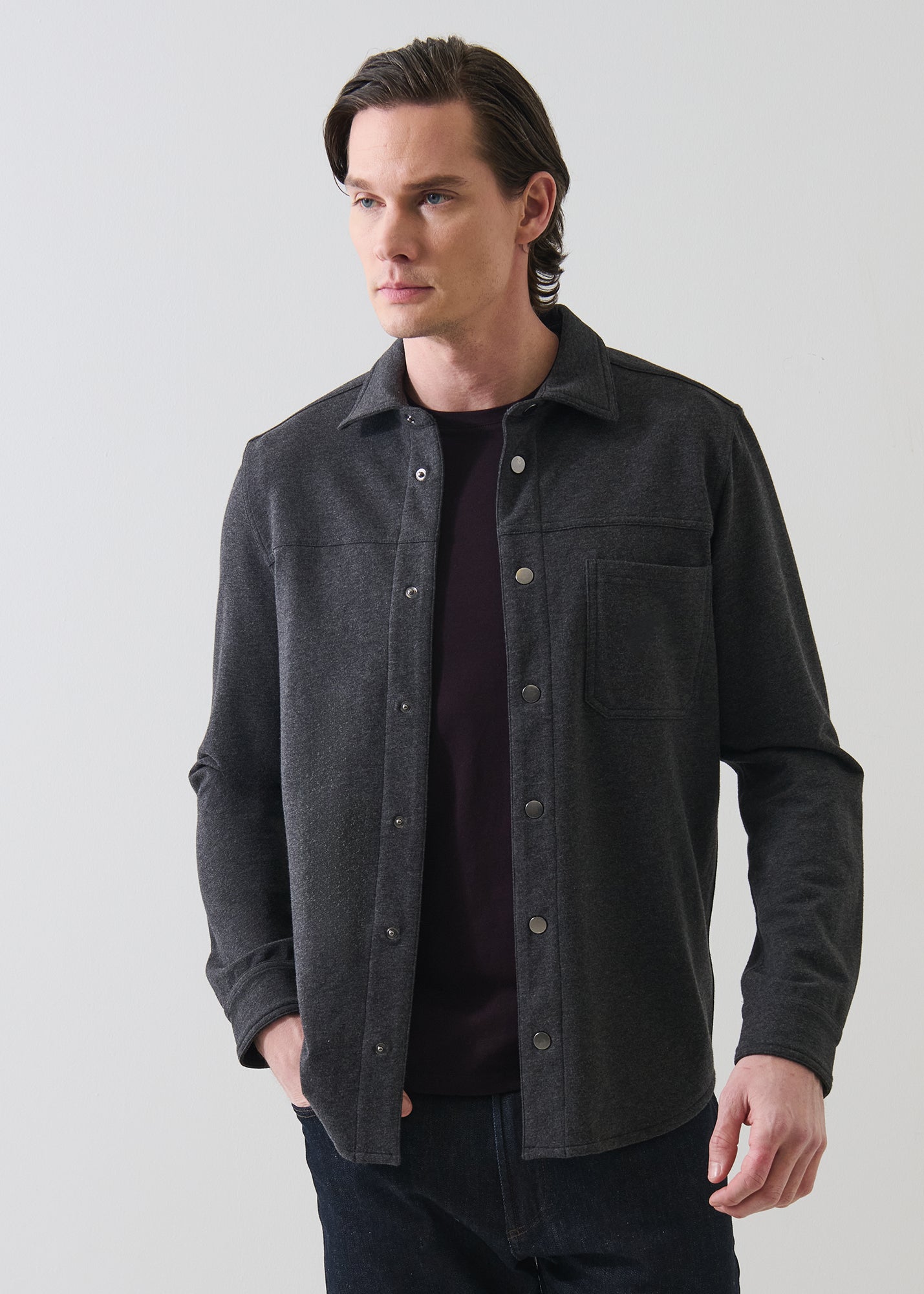 Pima Cotton French Terry Overshirt - PATRICK ASSARAF