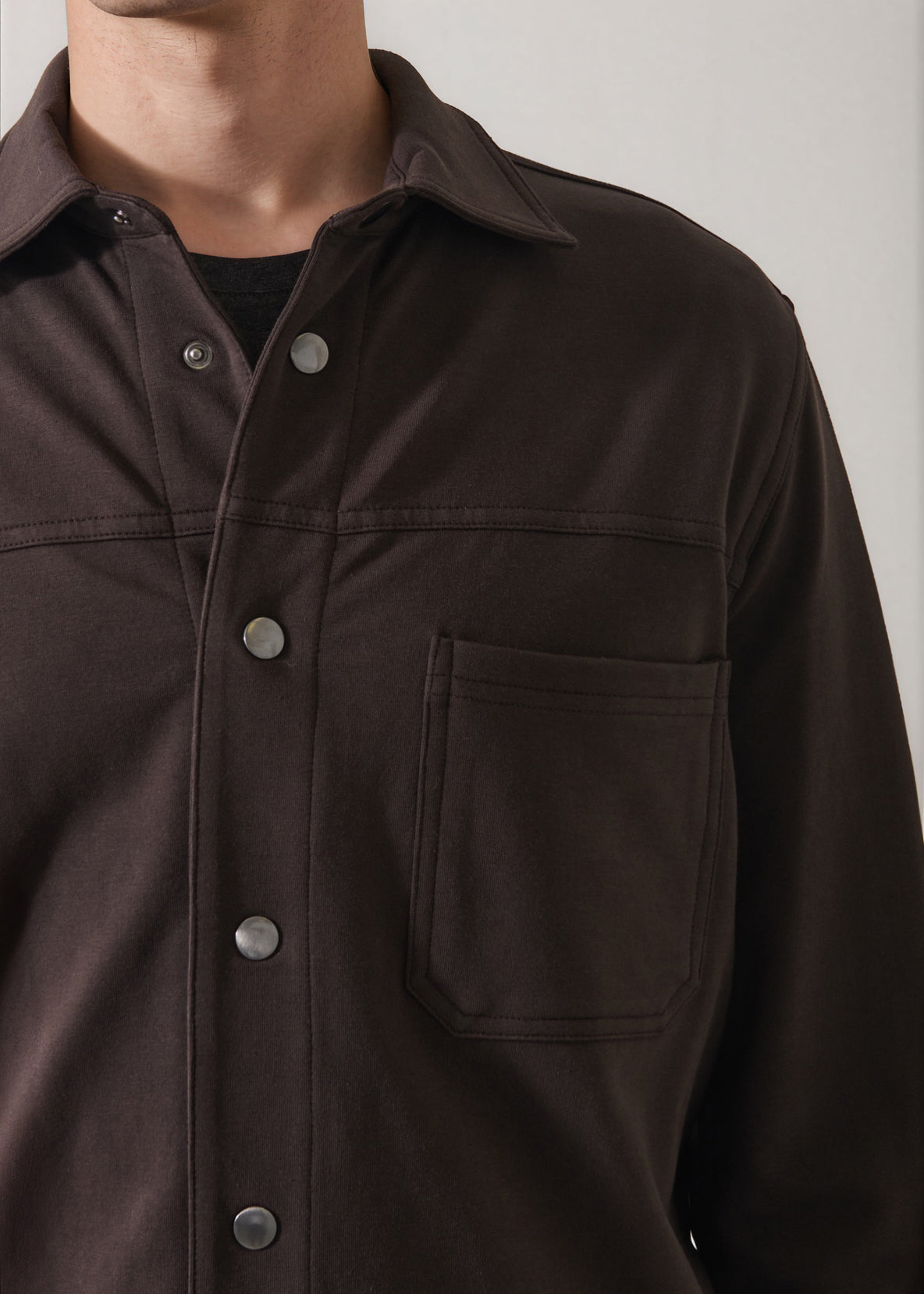 Pima Cotton French Terry Overshirt - PATRICK ASSARAF