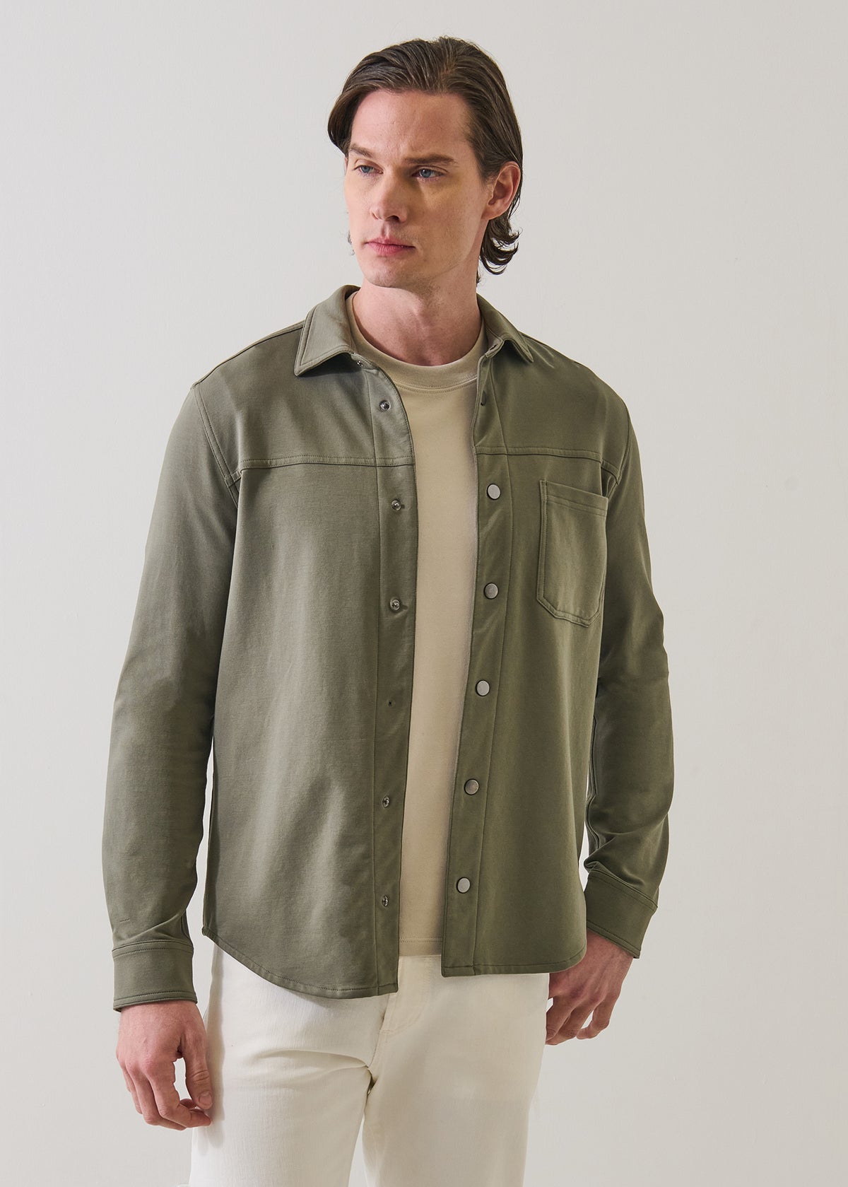 Pima Cotton French Terry Overshirt - PATRICK ASSARAF