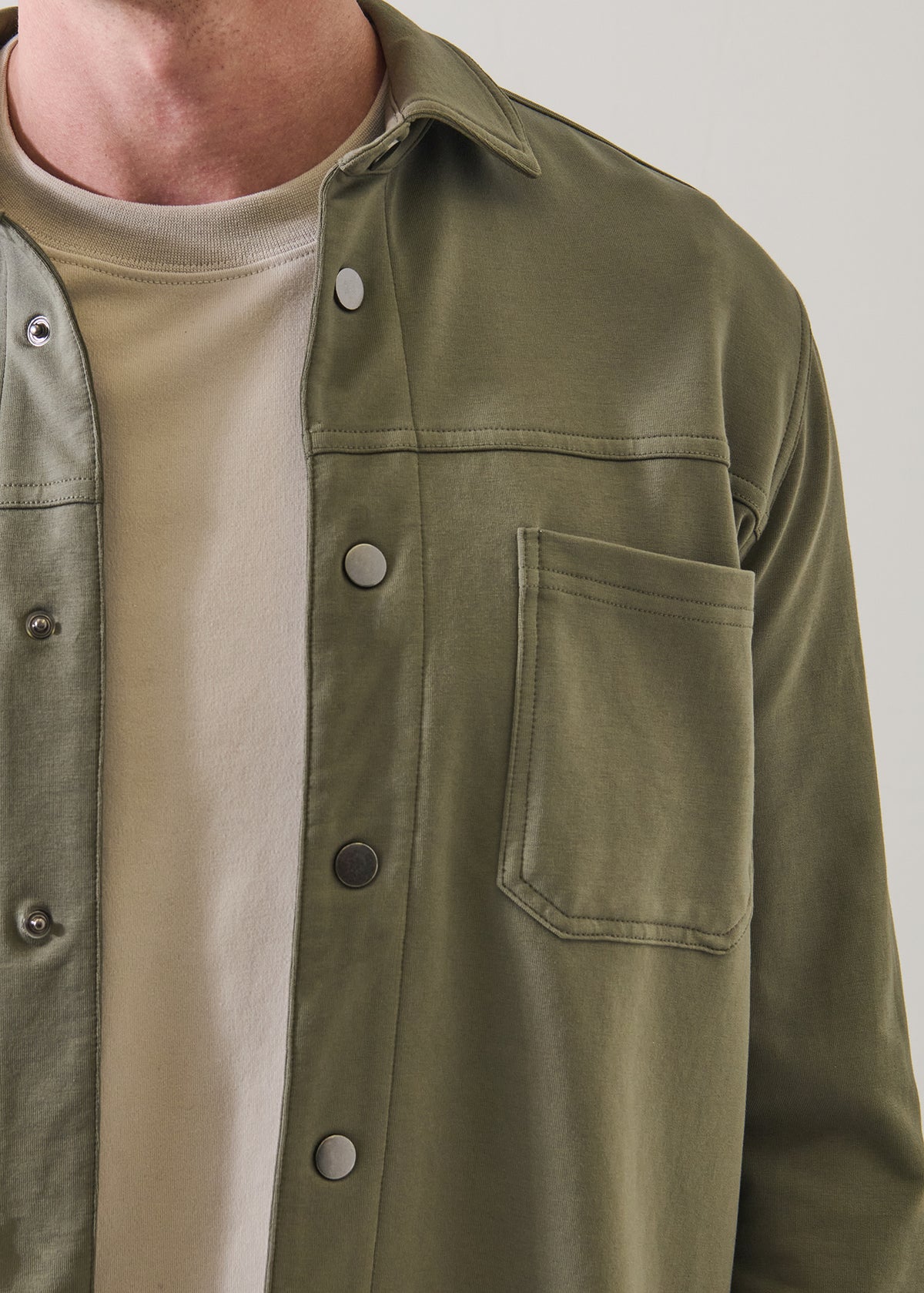 Pima Cotton French Terry Overshirt - PATRICK ASSARAF