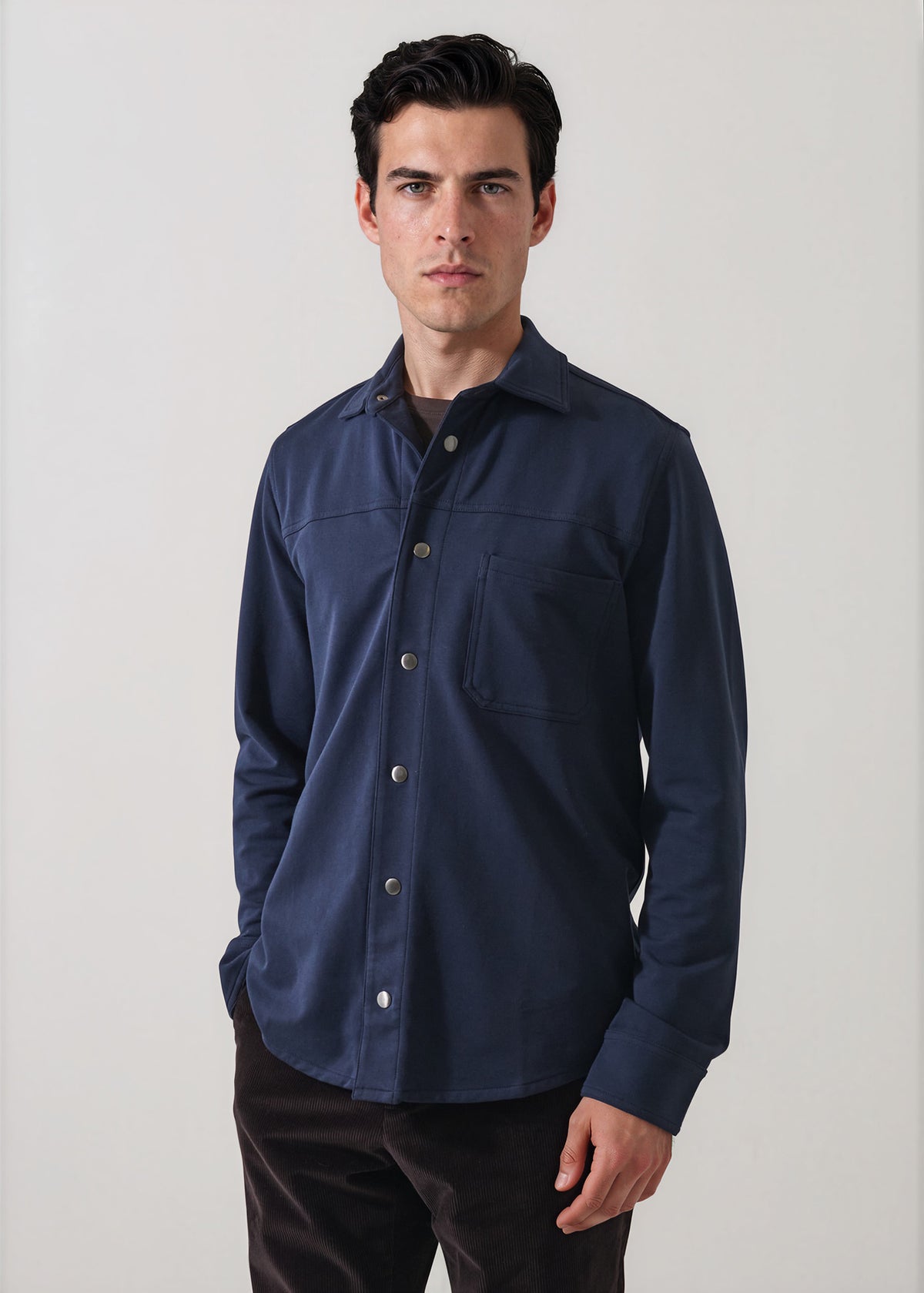 Pima Cotton French Terry Overshirt - PATRICK ASSARAF