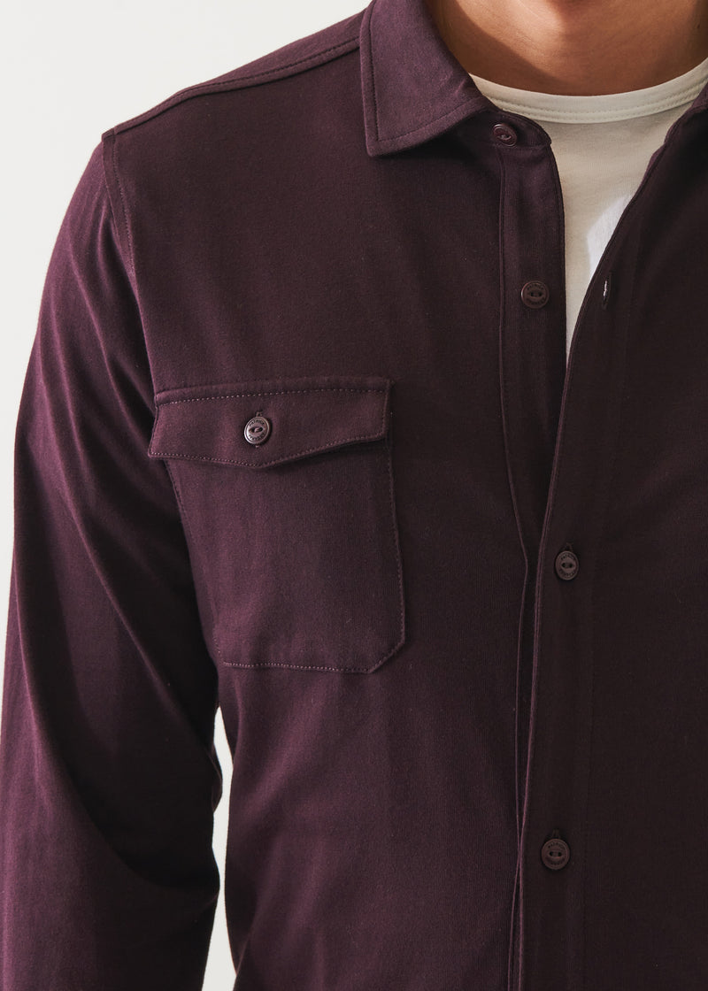 Pima Cotton Stretch Overshirt