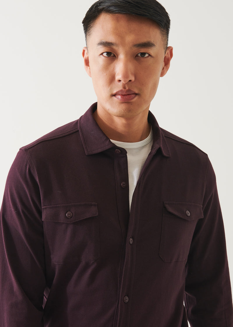 Pima Cotton Stretch Overshirt