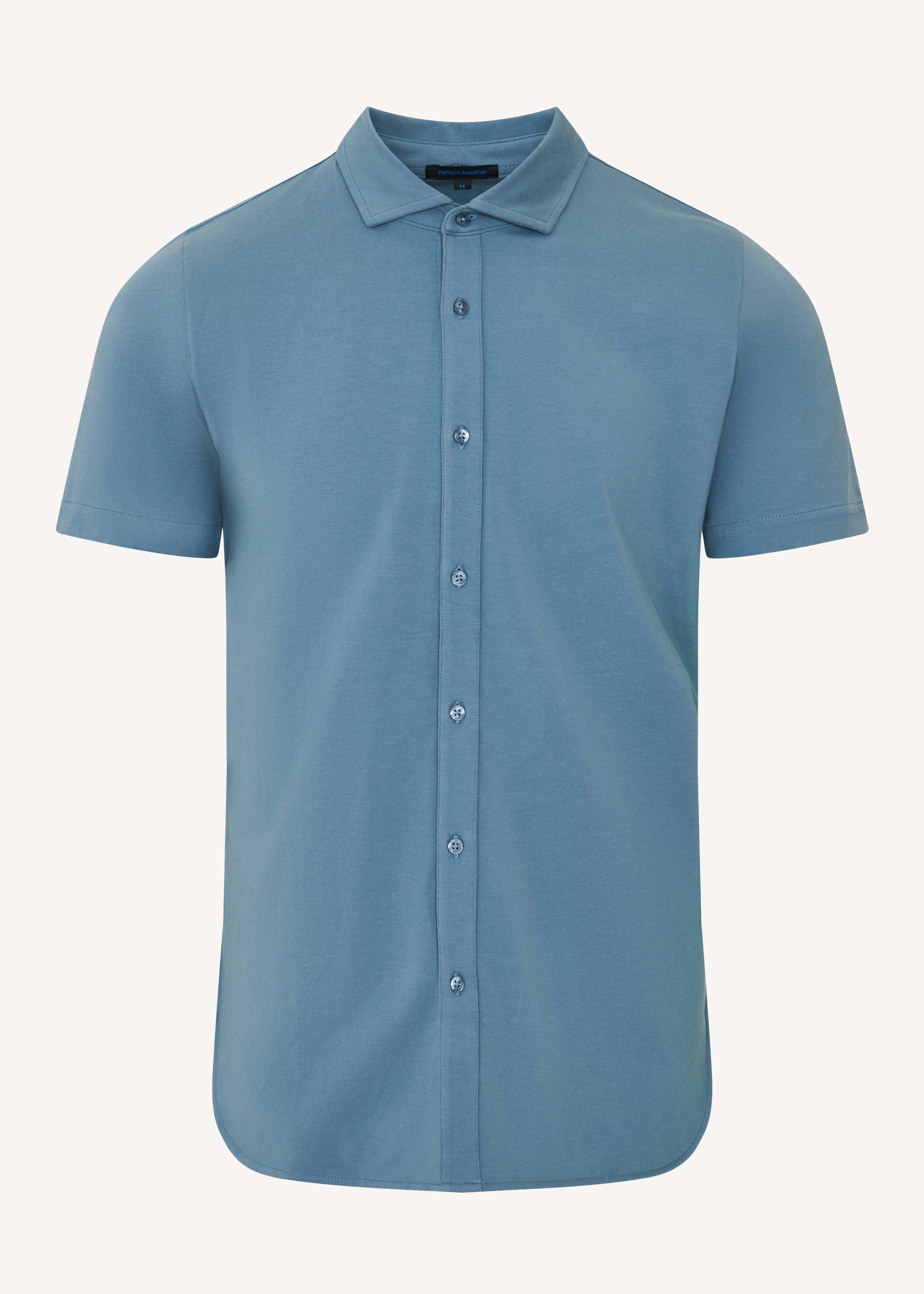 Pima Cotton Stretch Button Front Shirt - PATRICK ASSARAF