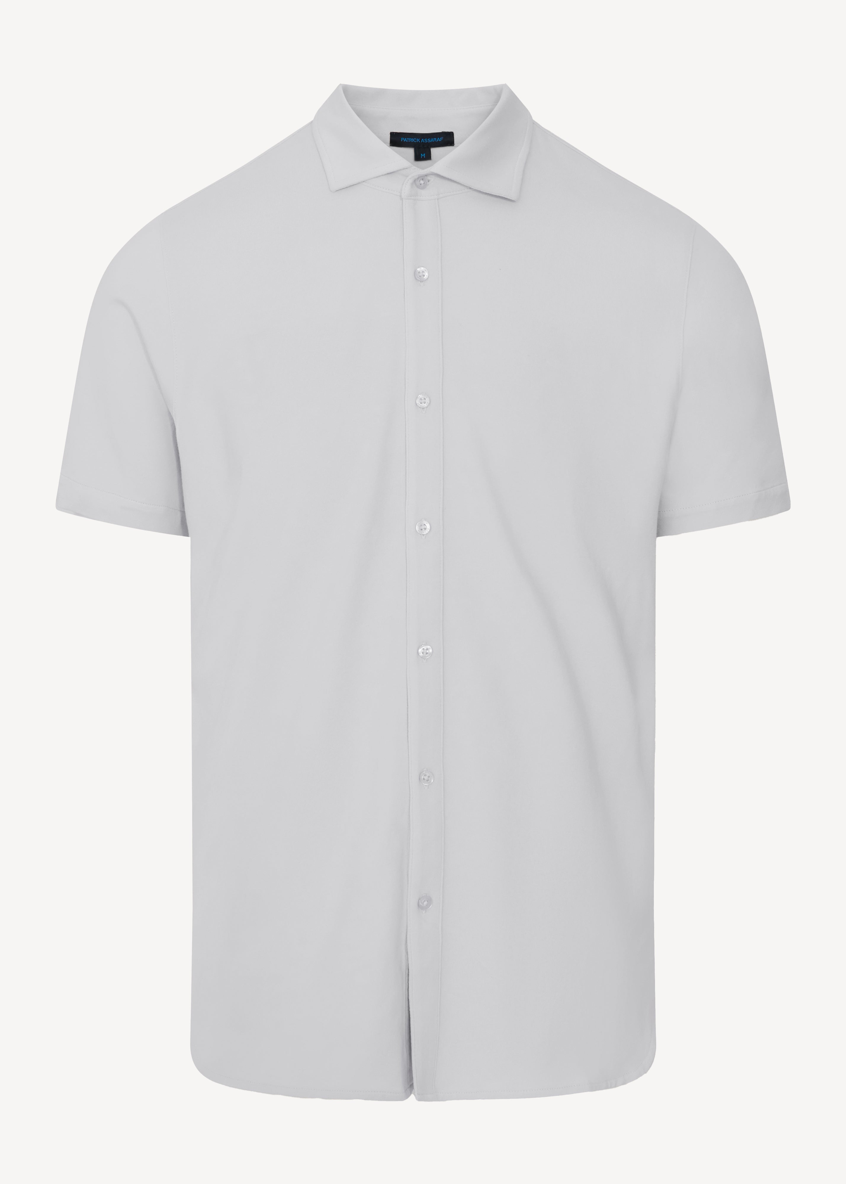 Pima Cotton Stretch Button Front Shirt - PATRICK ASSARAF