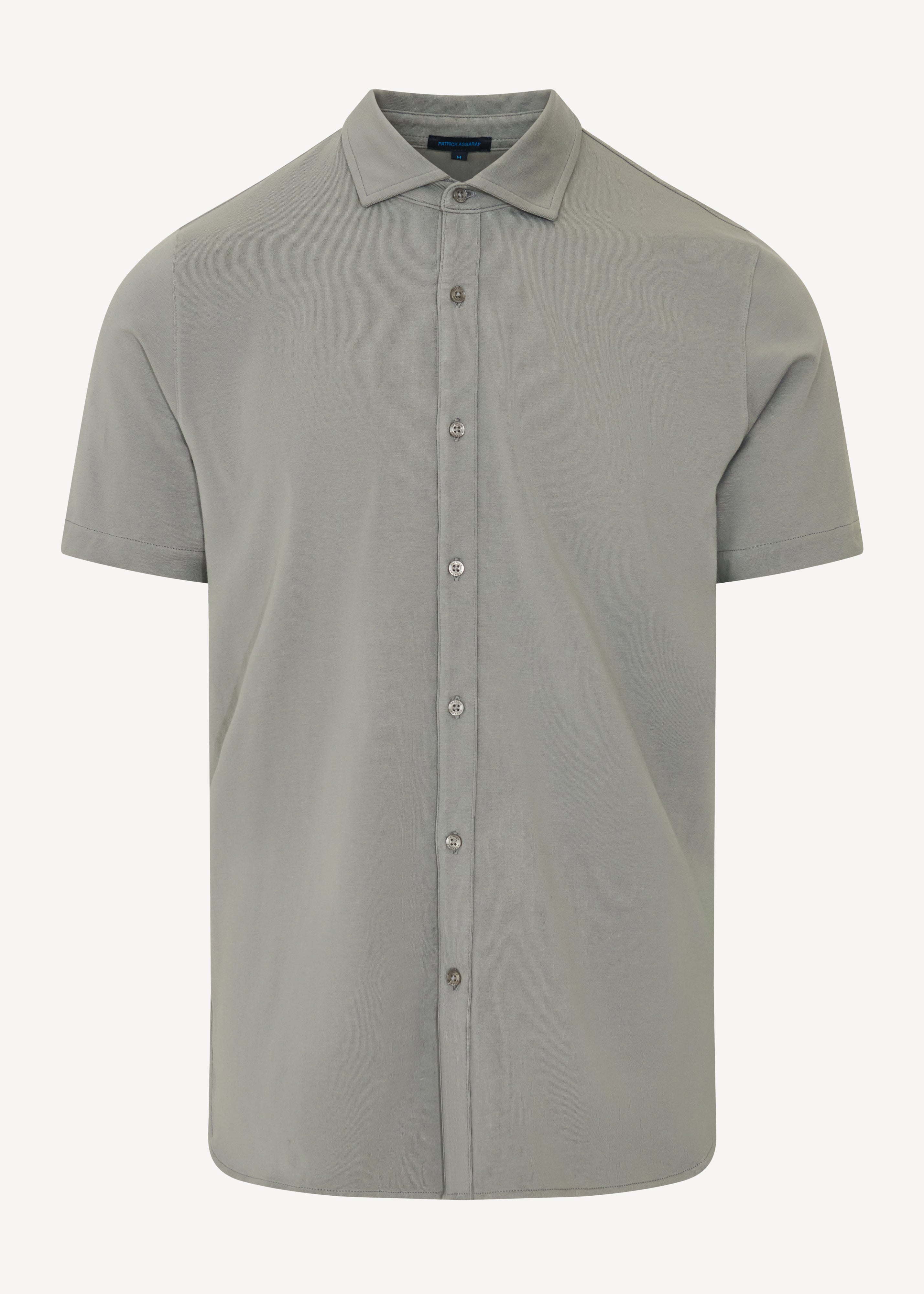 Pima Cotton Stretch Button Front Shirt - PATRICK ASSARAF