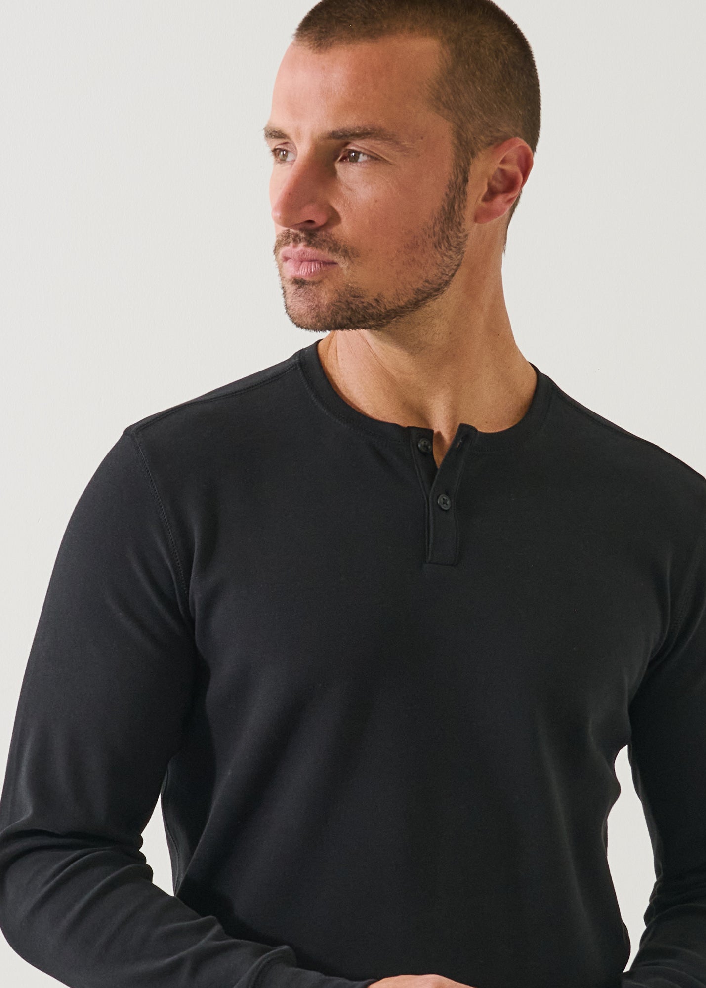 Pima Cotton Interlock Henley