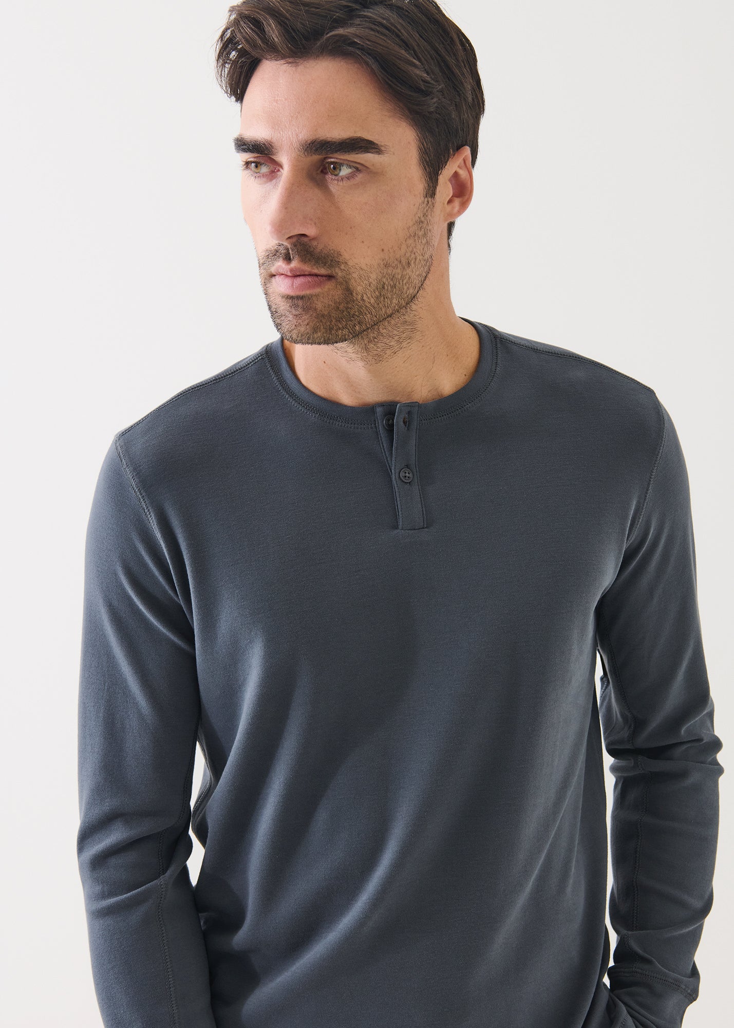 Pima Cotton Interlock Henley
