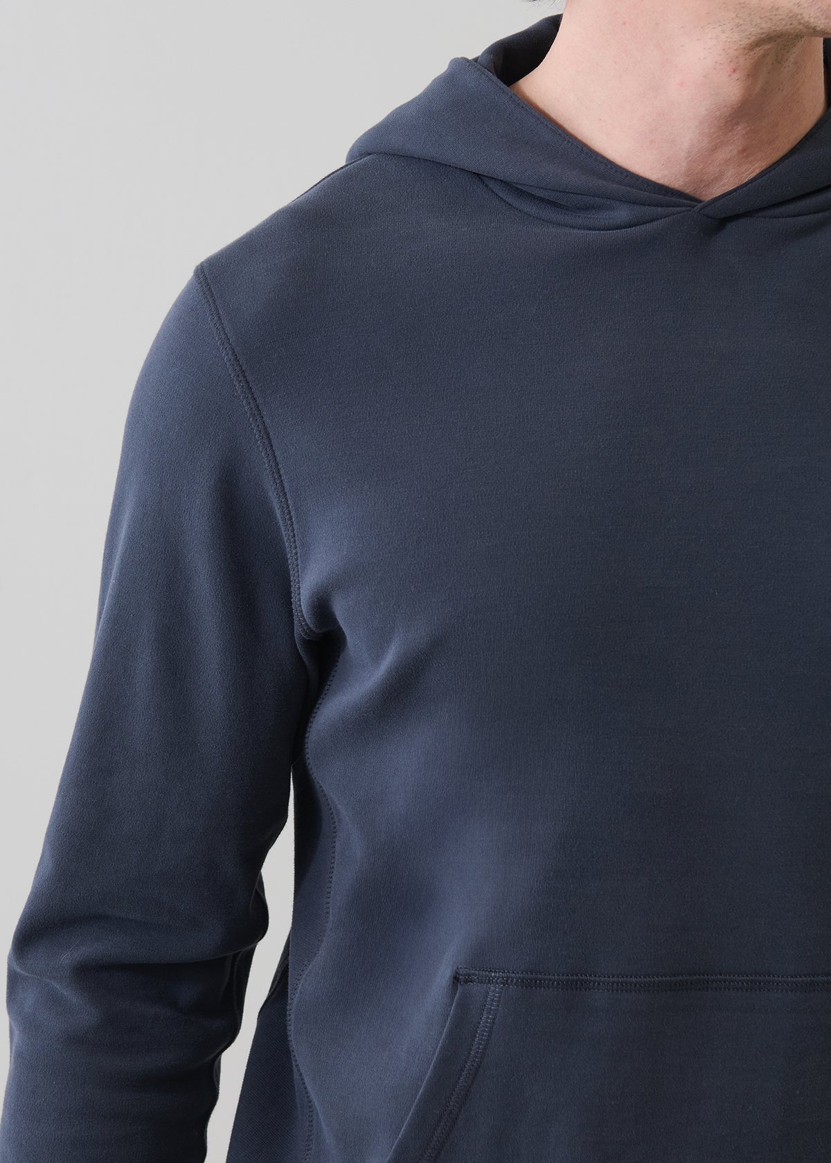 Brushed Pima Cotton Stretch Hoodie - PATRICK ASSARAF