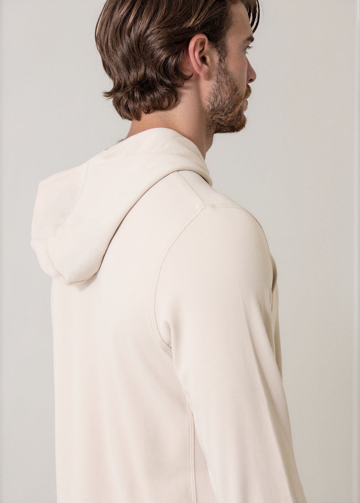 Brushed Pima Cotton Stretch Hoodie - PATRICK ASSARAF