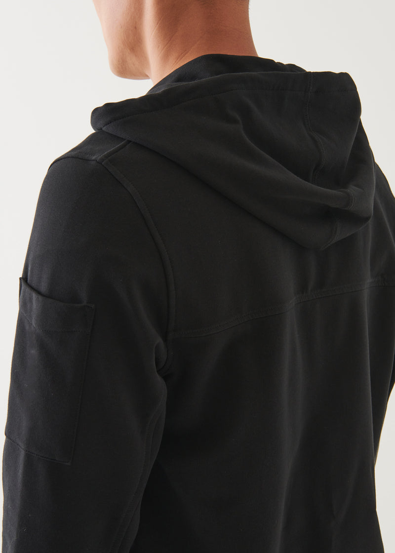 PIMA COTTON FRENCH TERRY ZIP-UP HOODIE | PATRICK ASSARAF.