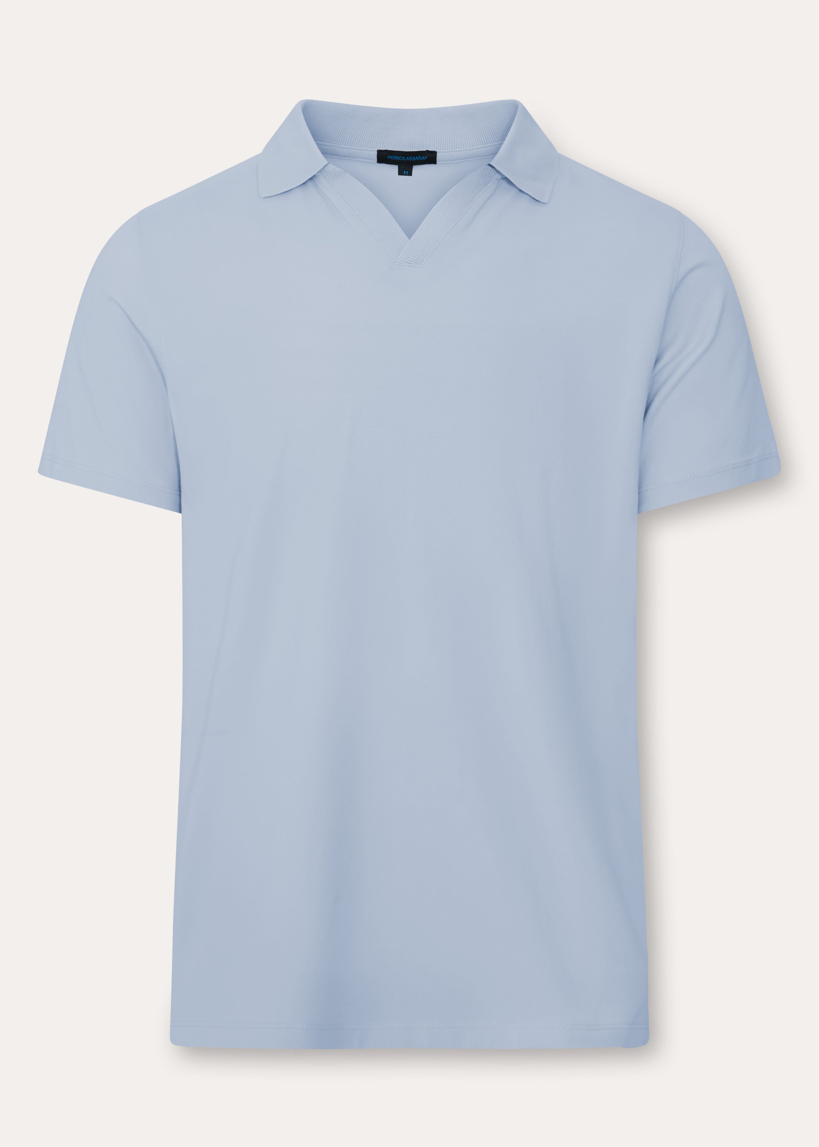 Pima Cotton Stretch Open Polo - PATRICK ASSARAF