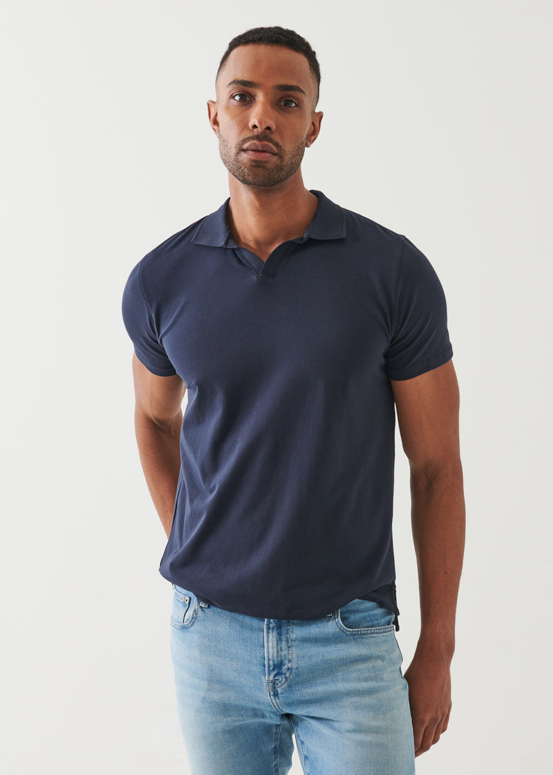 Pima Cotton Stretch Open Polo