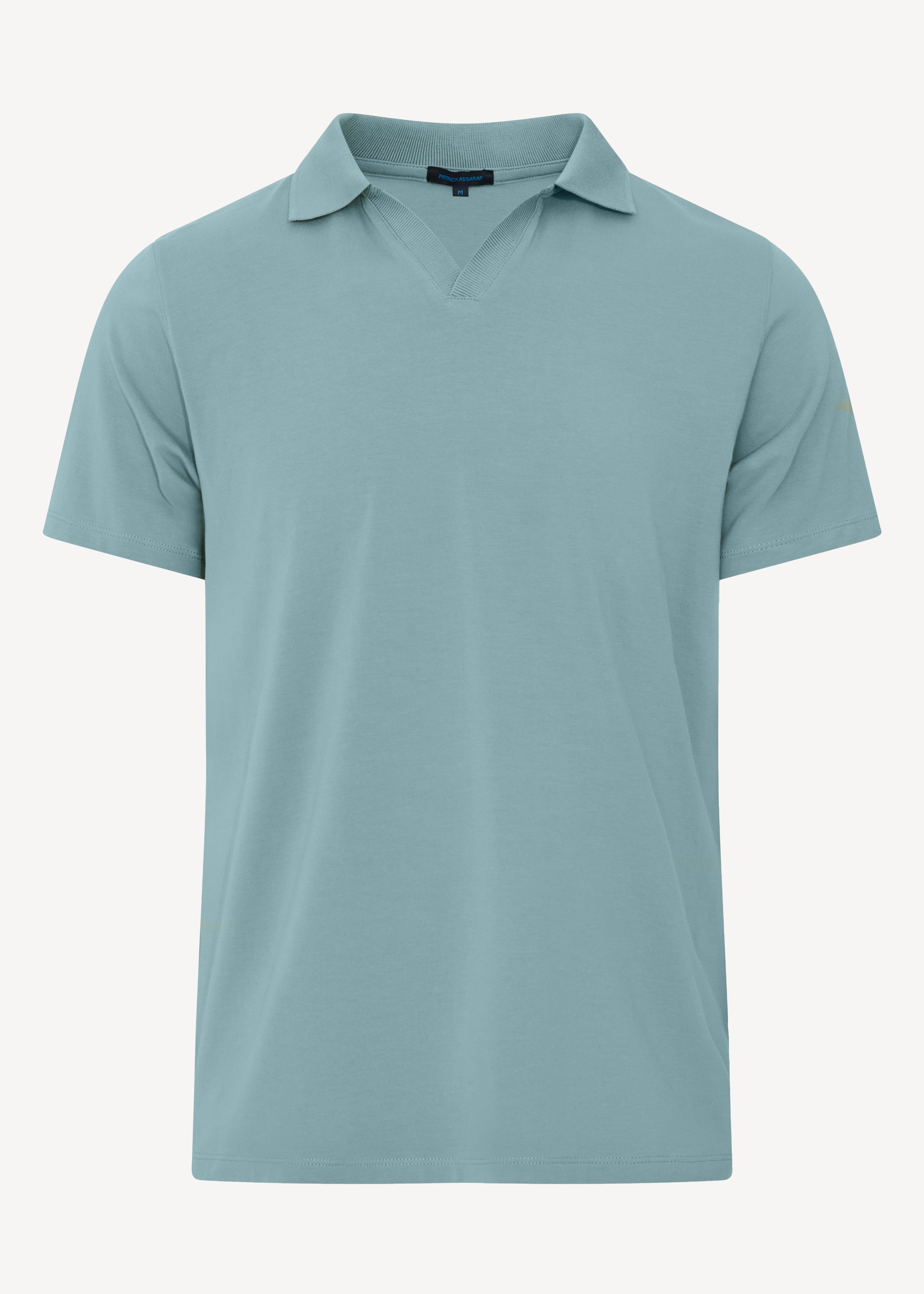 Pima Cotton Stretch Open Polo - PATRICK ASSARAF
