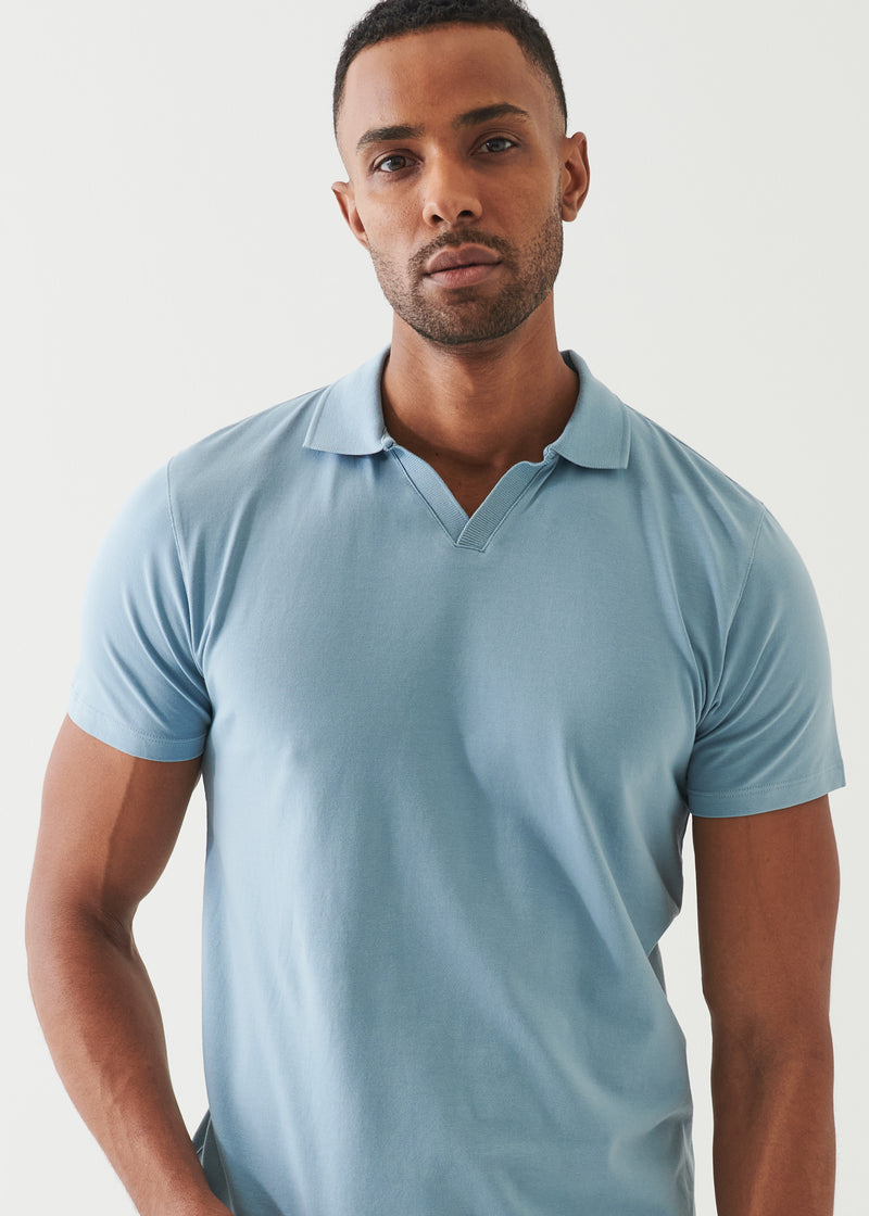 Pima Cotton Stretch Open Polo