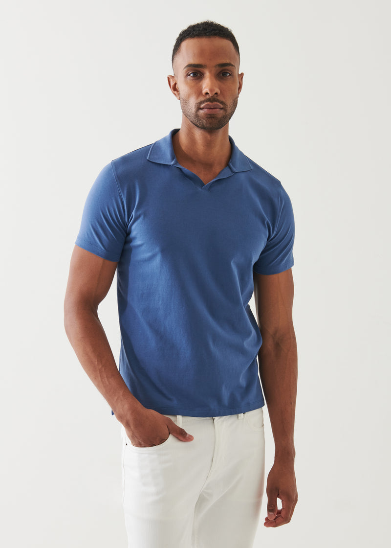 Pima Cotton Stretch Open Polo