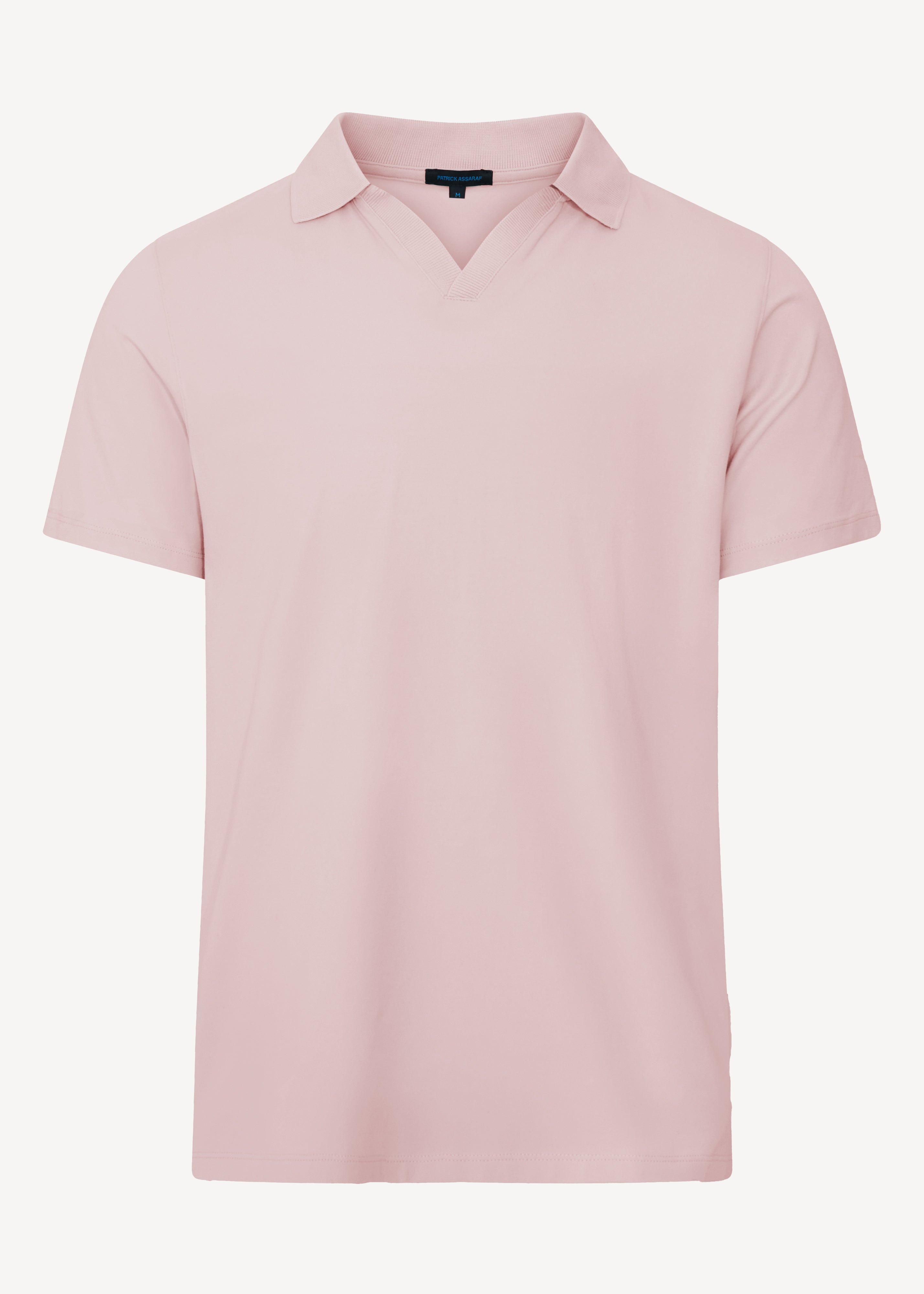 Pima Cotton Stretch Open Polo - PATRICK ASSARAF