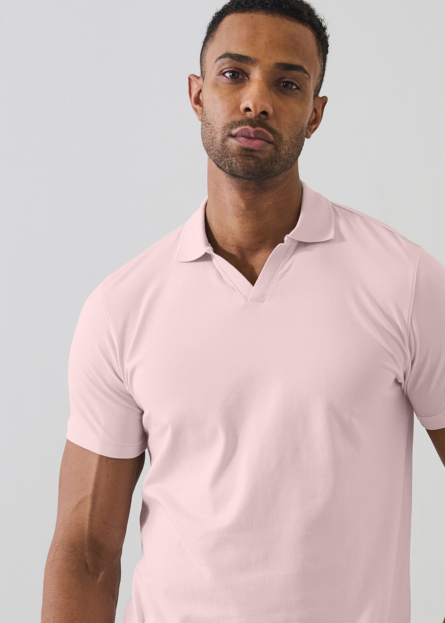 Pima Cotton Stretch Open Polo - PATRICK ASSARAF